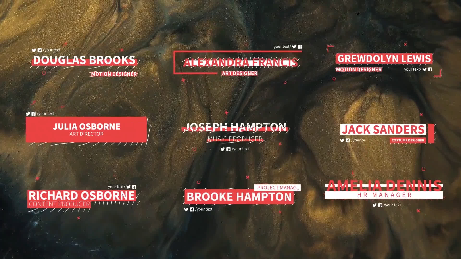 Orange Modern Lower Thirds