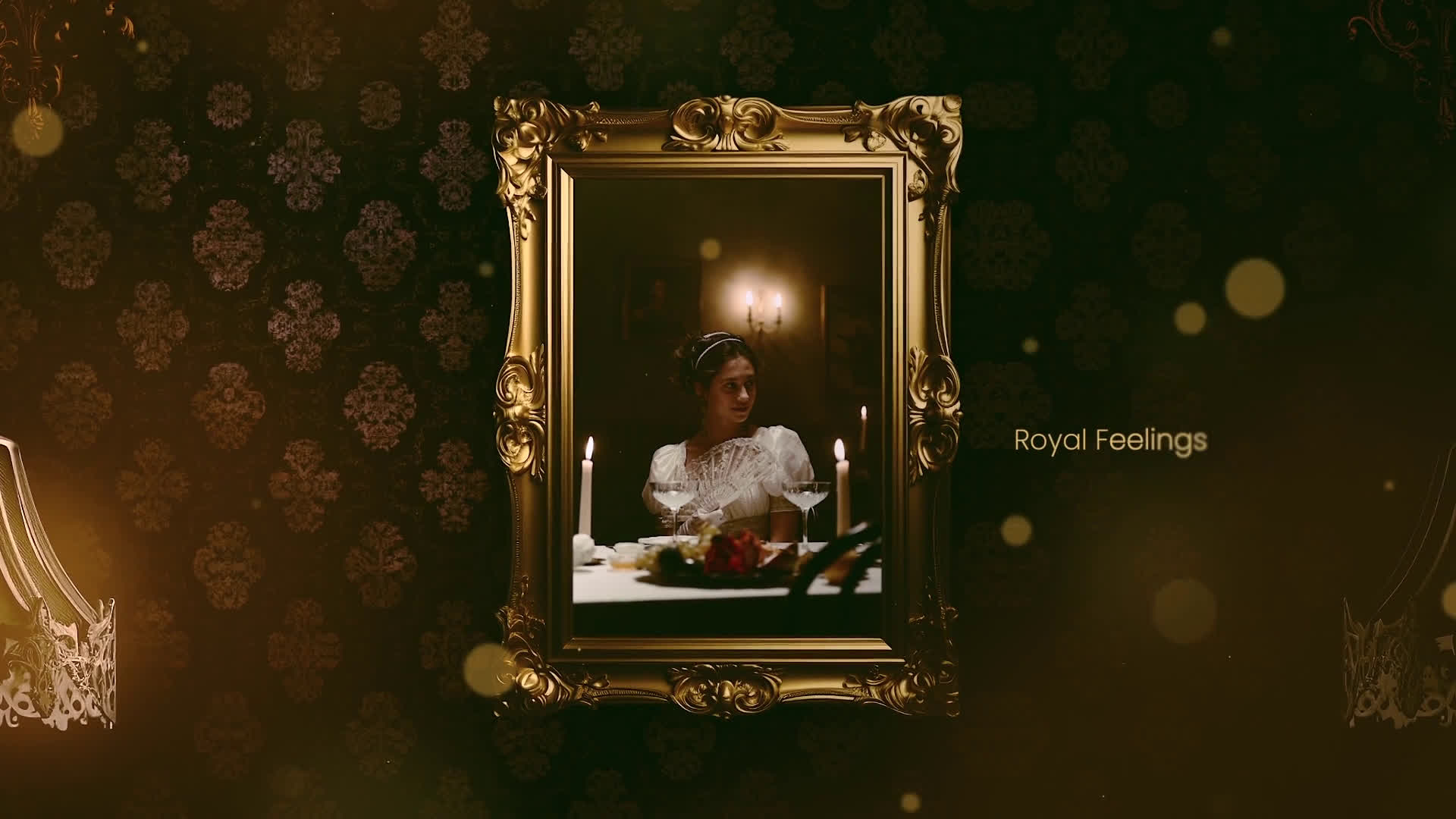 Luxury Golden Frame Display