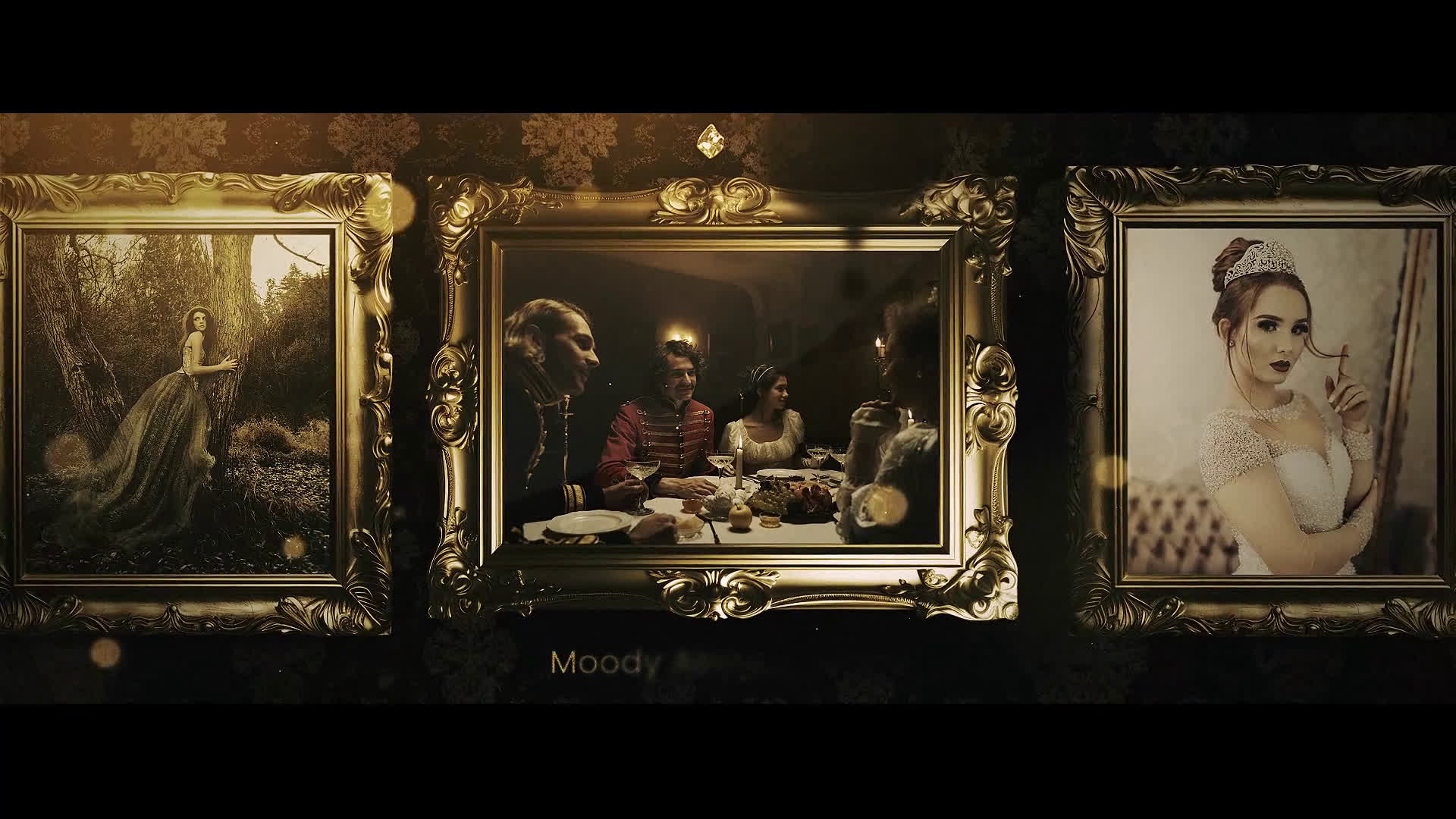 Luxury Golden Frame Display