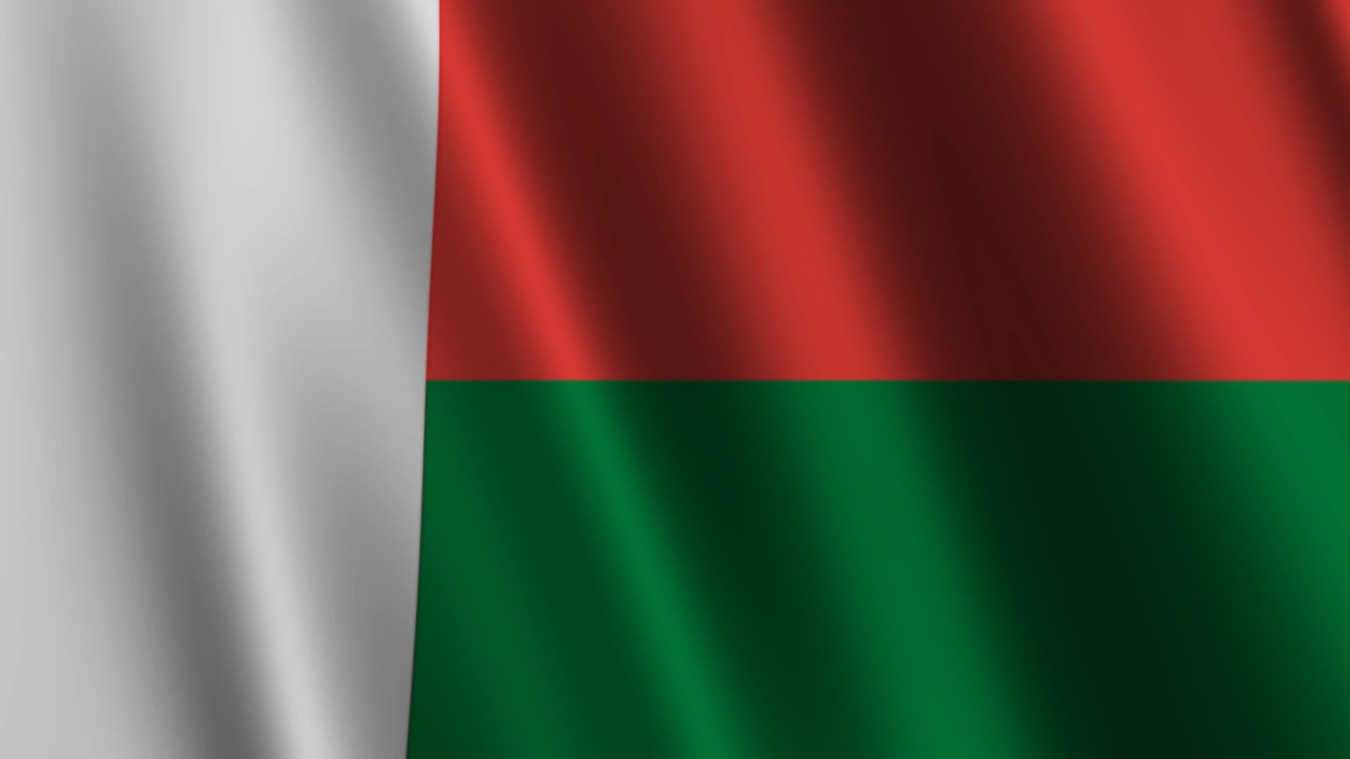 Madagascar Waving Flag Background