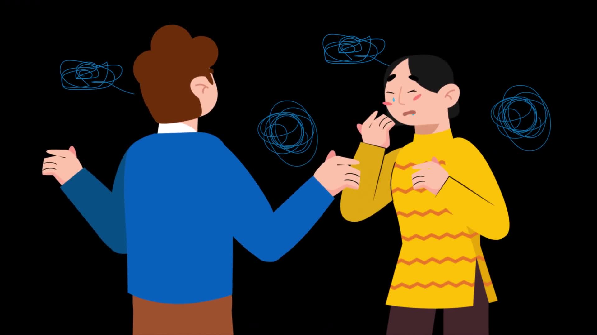 Man And Woman Arguing On Alpha