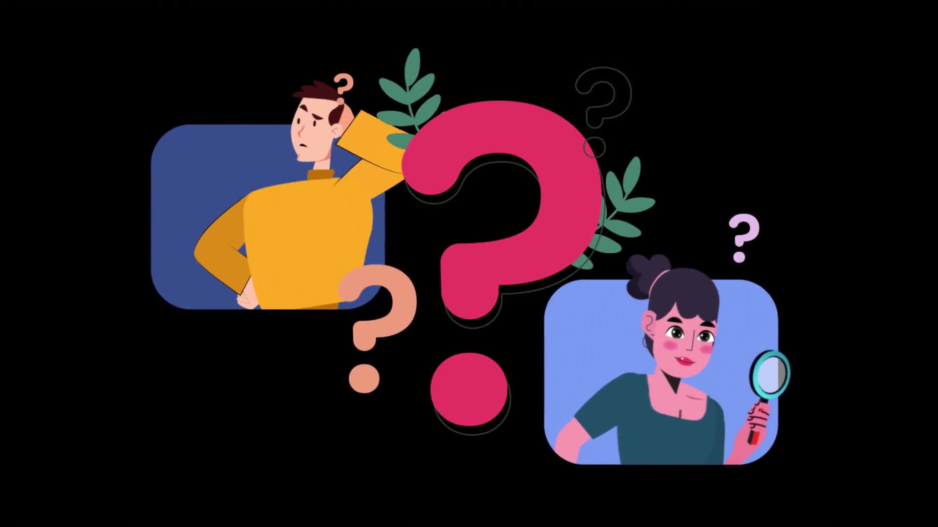 Man And Woman Searching For Answers On Alpha