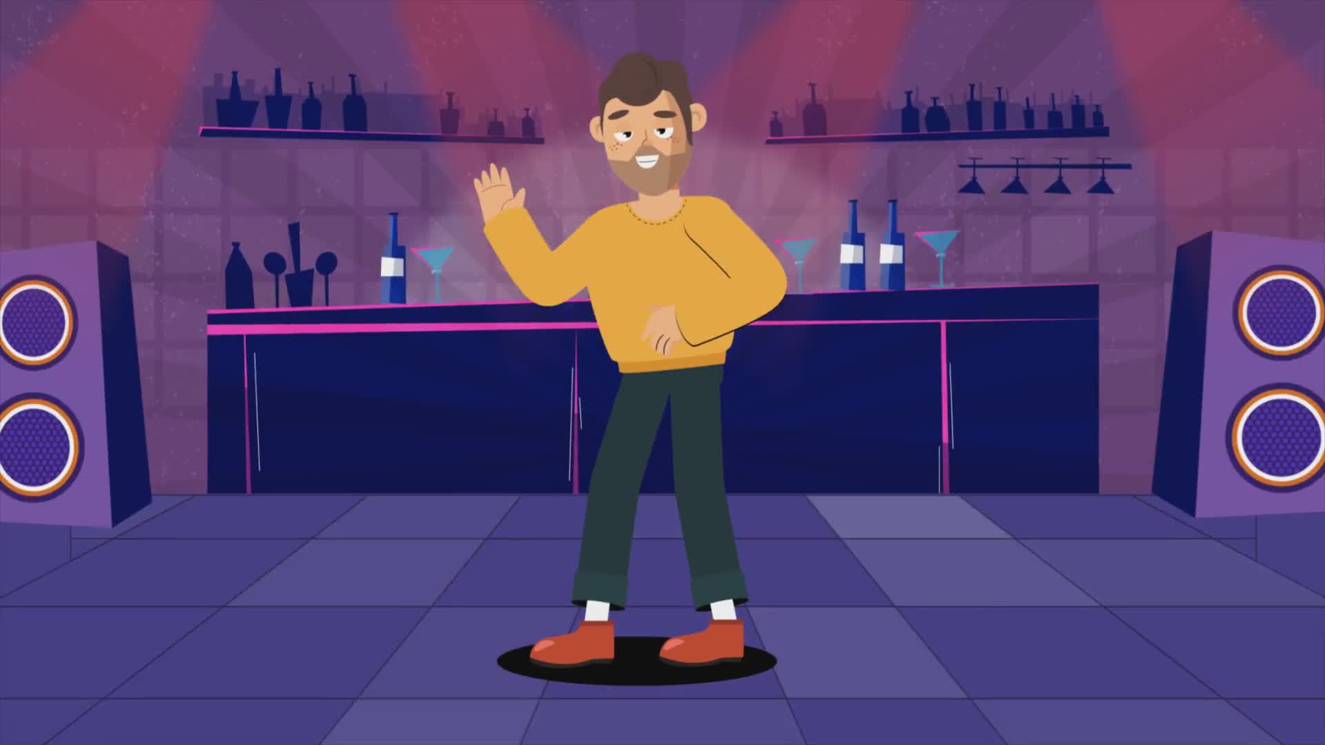 Man Dancing in Club