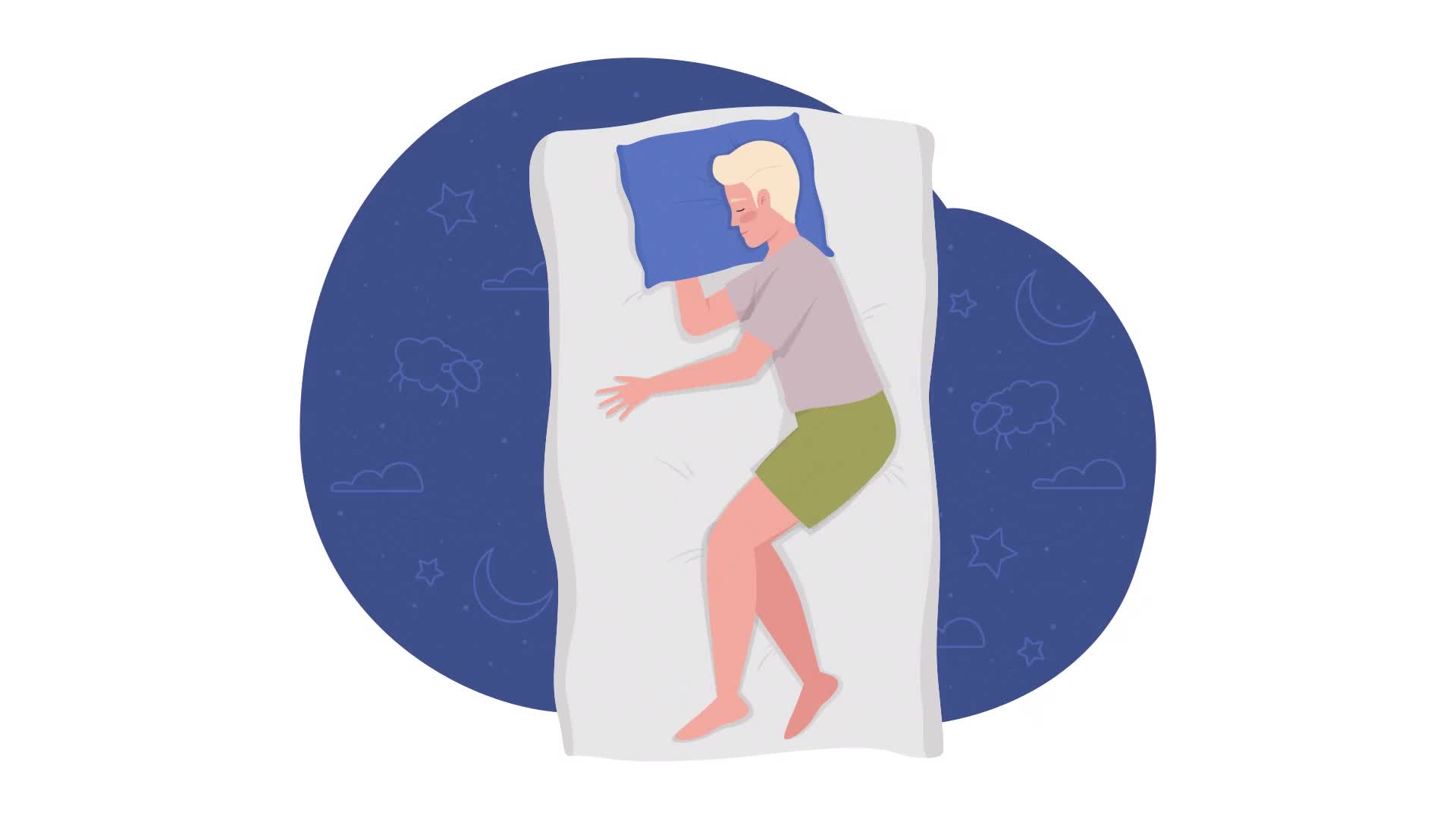 Man Sleeps On Side