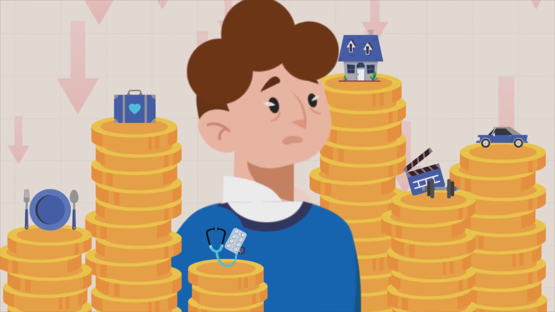 Man Struggling With High Living Expenses