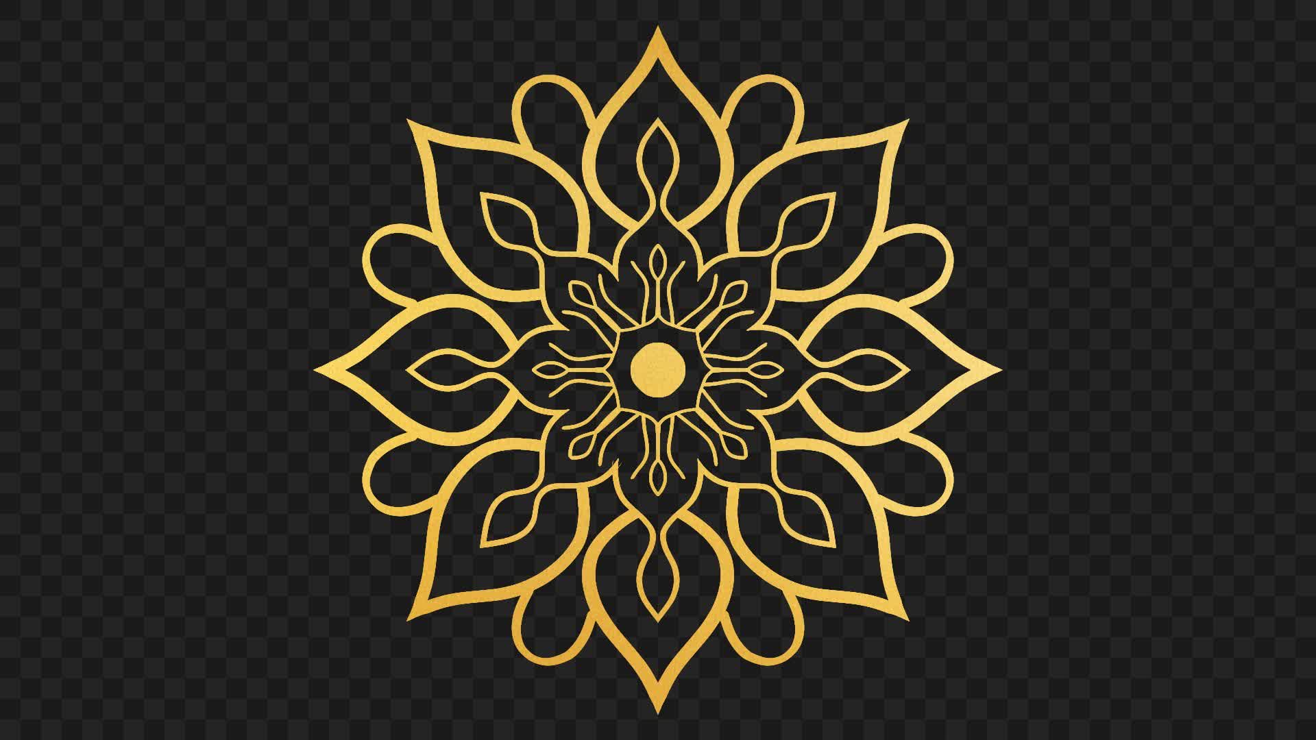 Mandala Gold Screen Transition