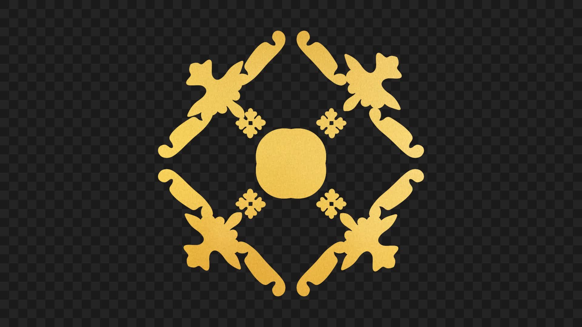 Mandala Golden Pattern Transition