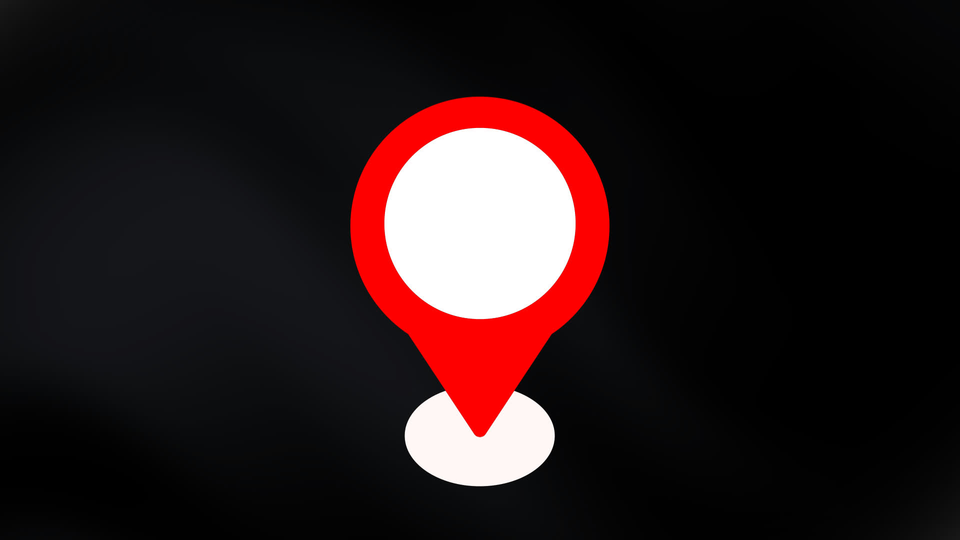 Map Marker Icon With Shadow Indication