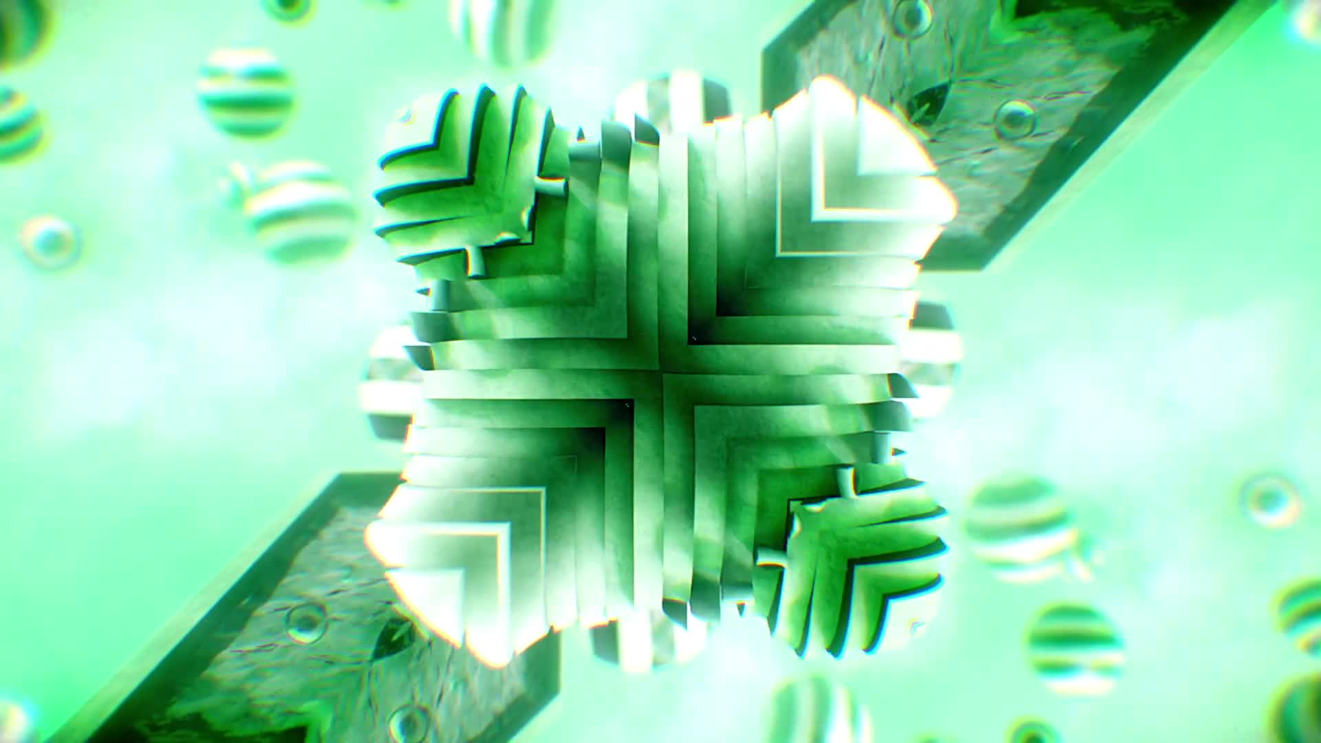 Merged Heads Kaleidoscopic Sculpture