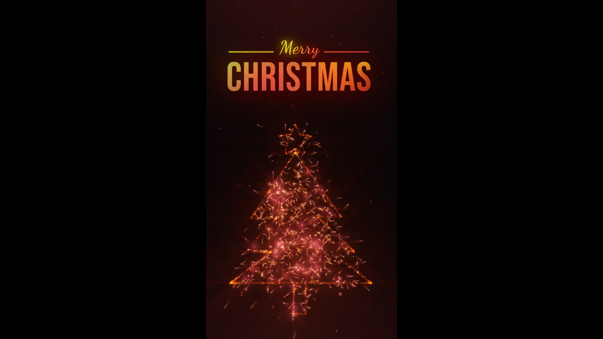Merry Christmas Vertical Greeting Card