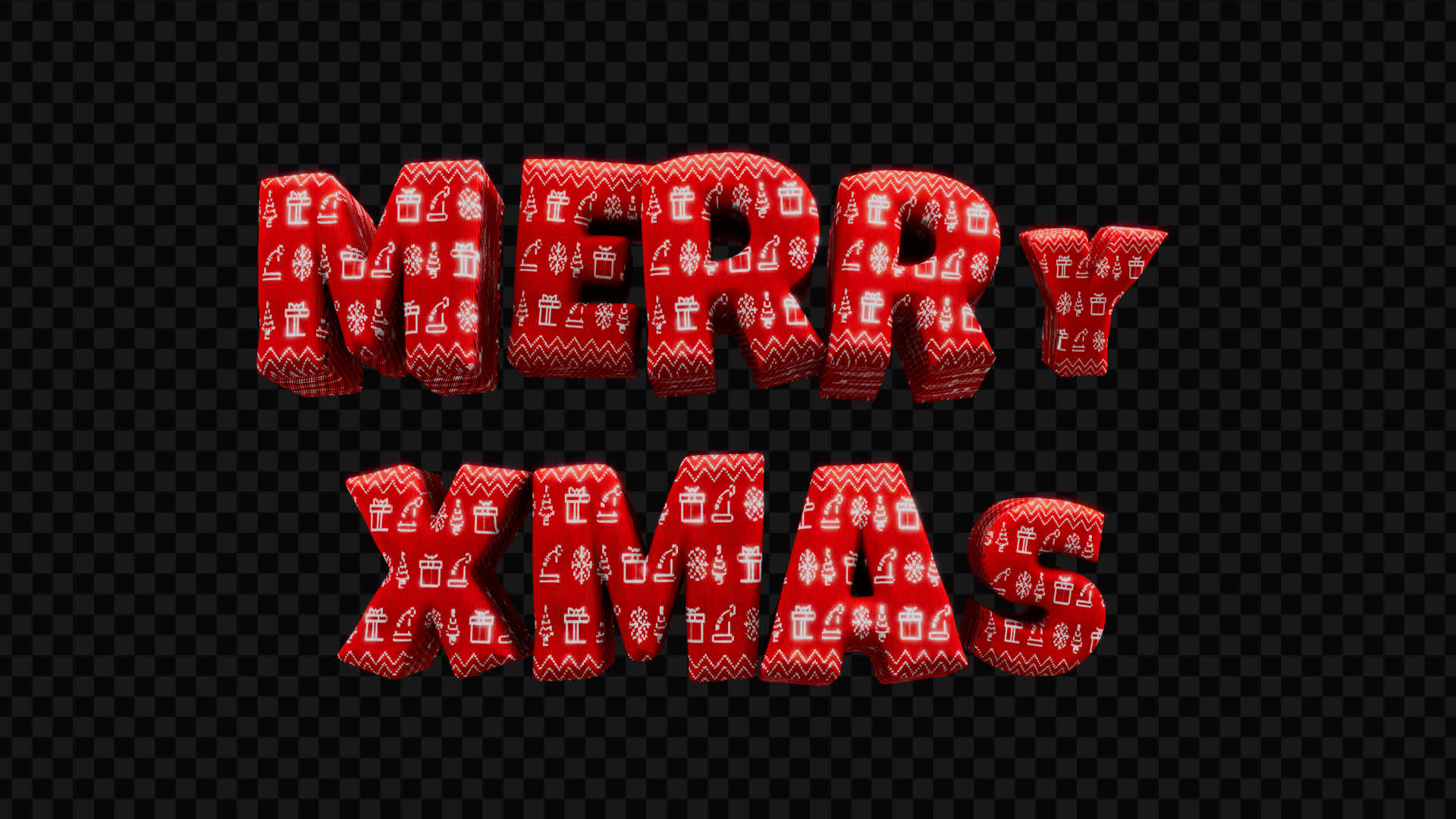 Merry Xmas Title on Alpha
