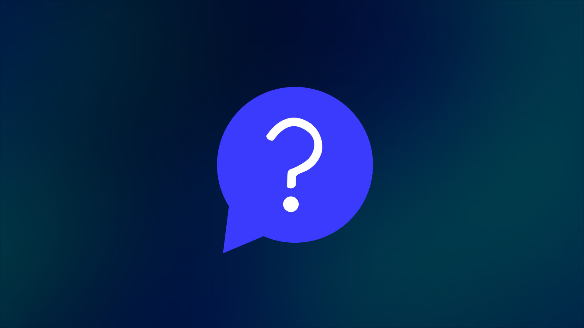 Message Bubble Question Symbol
