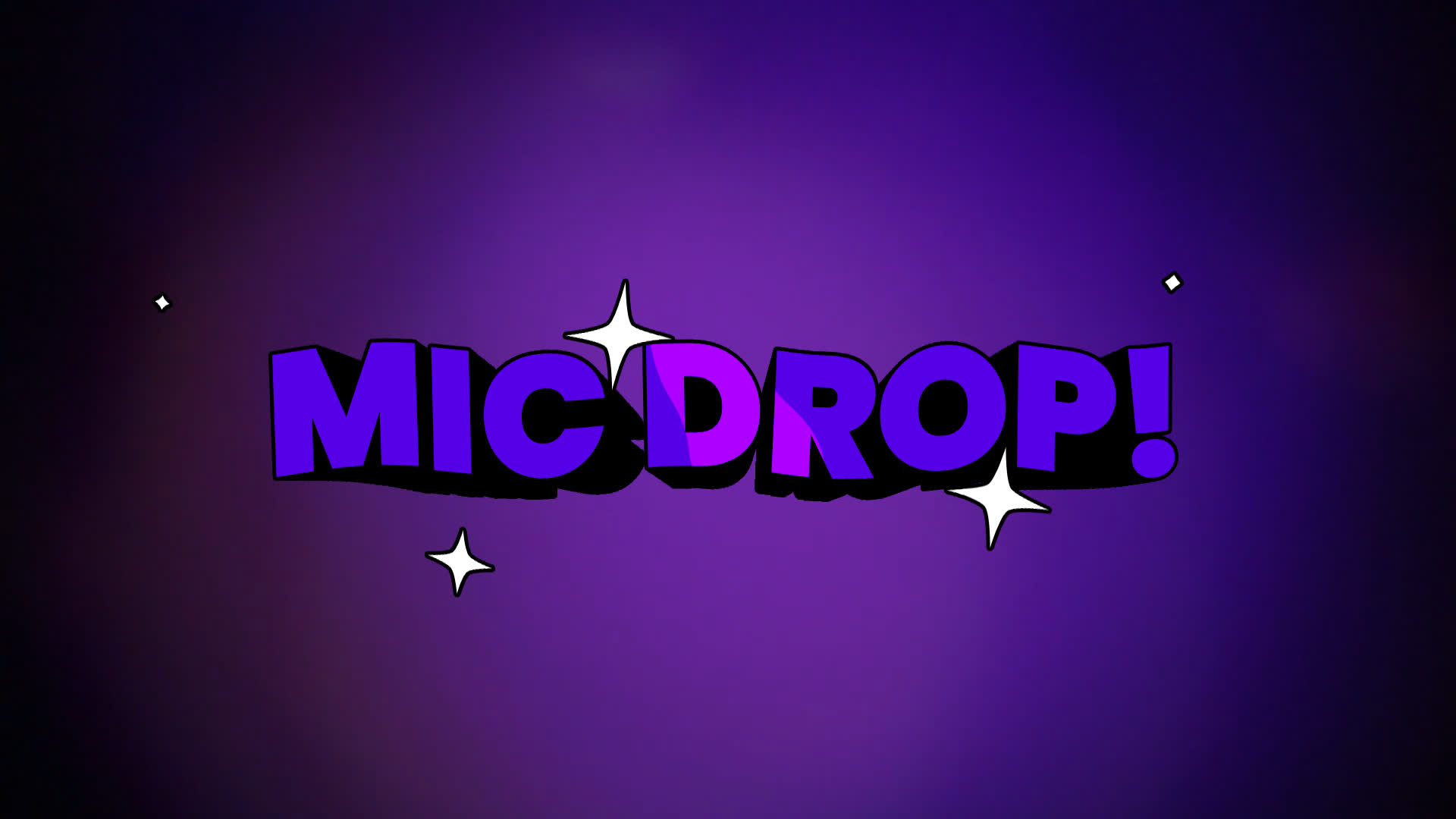 Mic Drop - 3D Cartoon Text