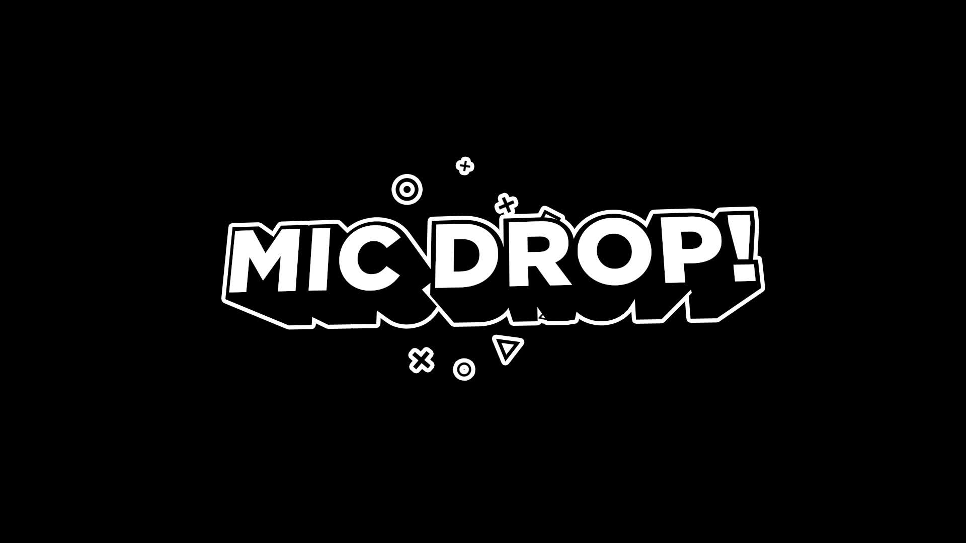 Mic Drop - Cartoon Text