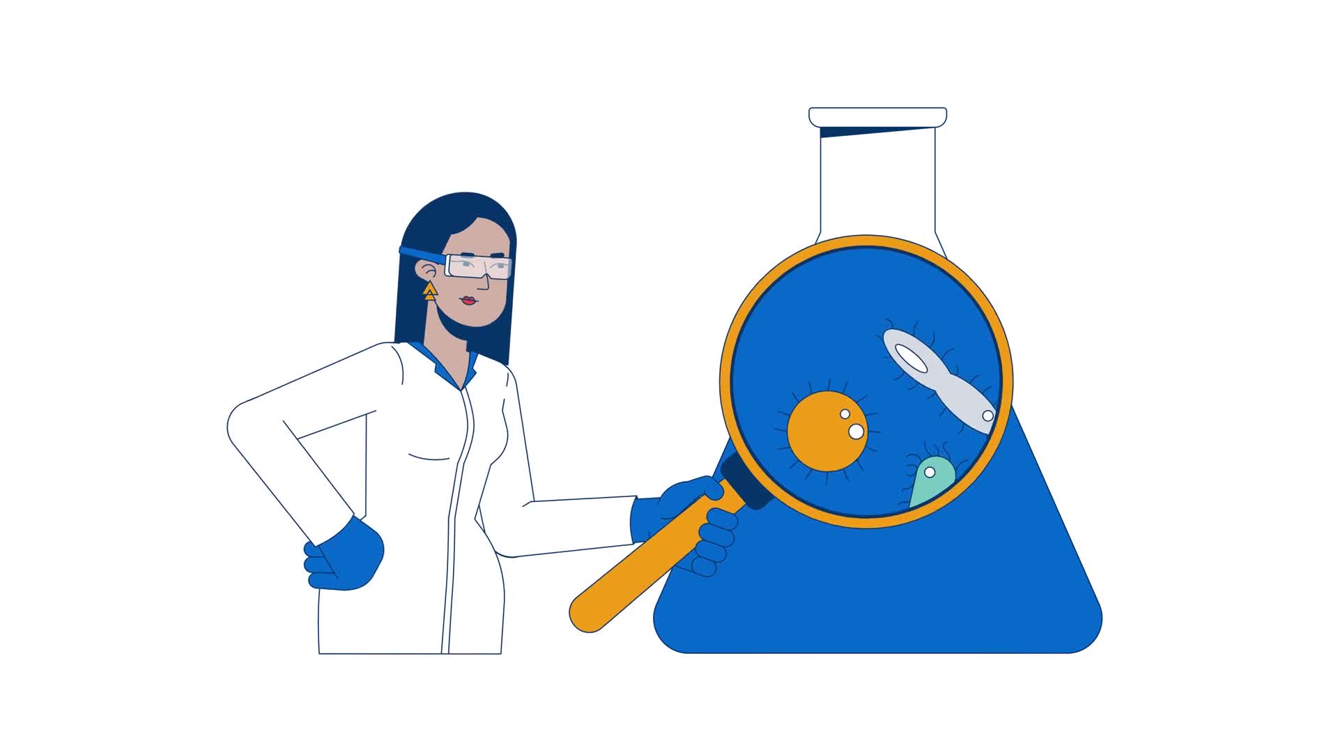 Microbiologist Analyzing Water Sample