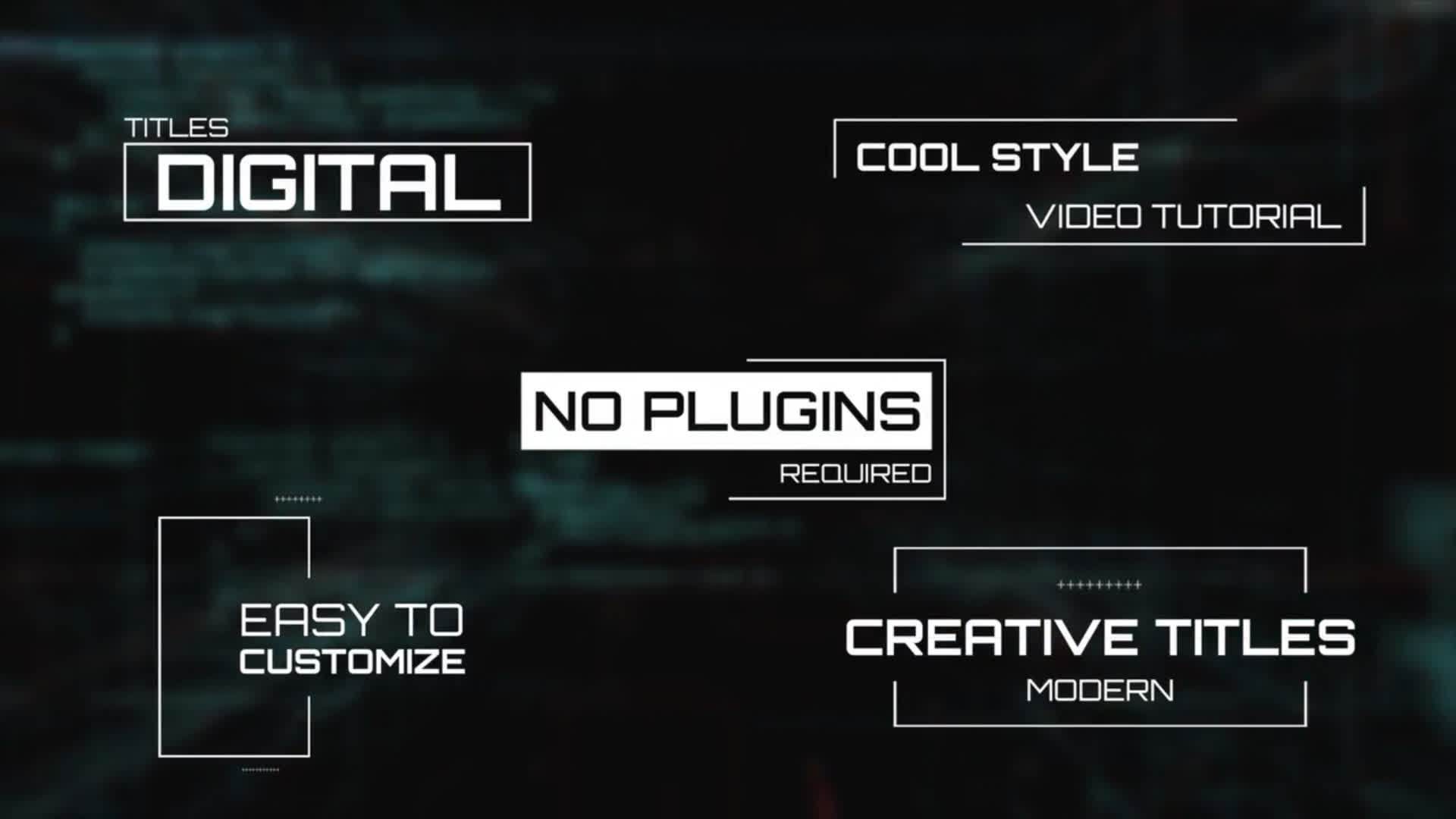 Minimal Digital Titles