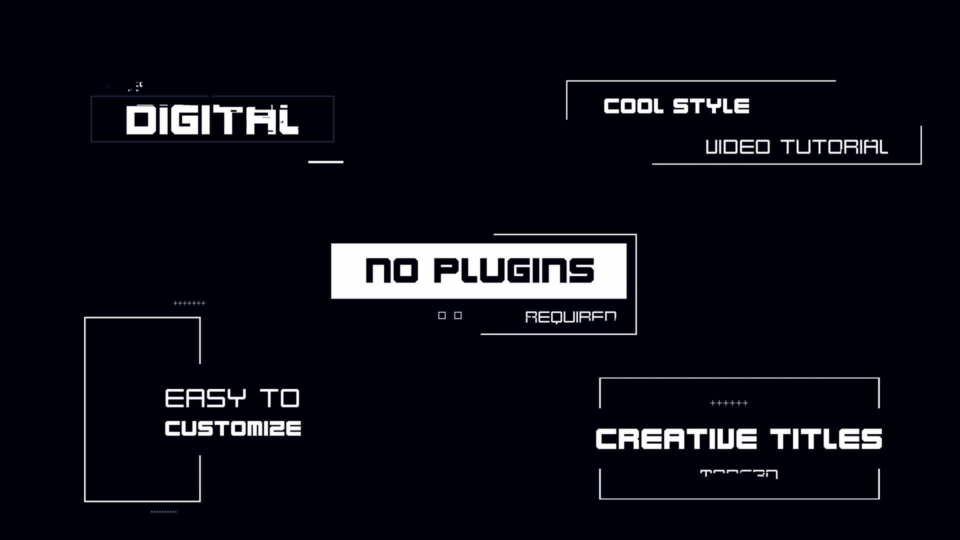 Minimal Digital Titles