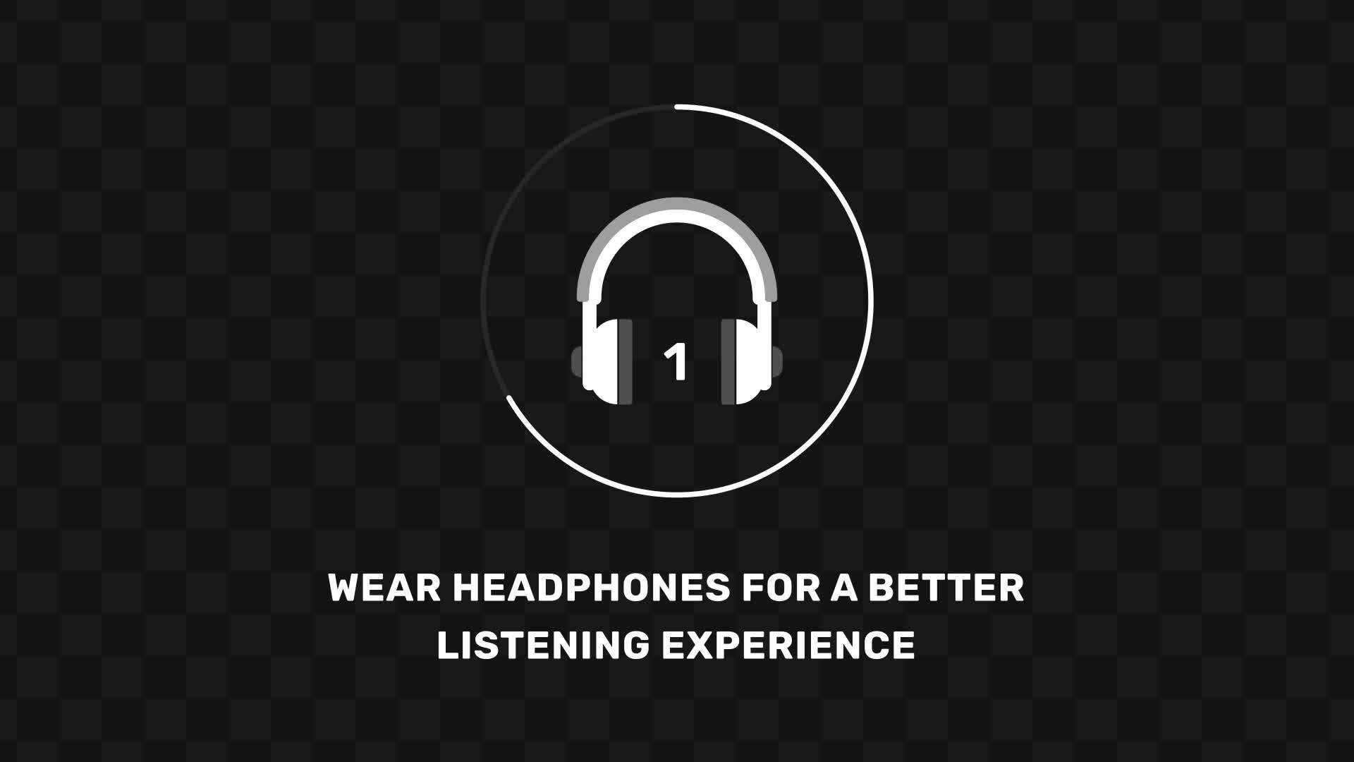 Minimal Headphone Intro Screen