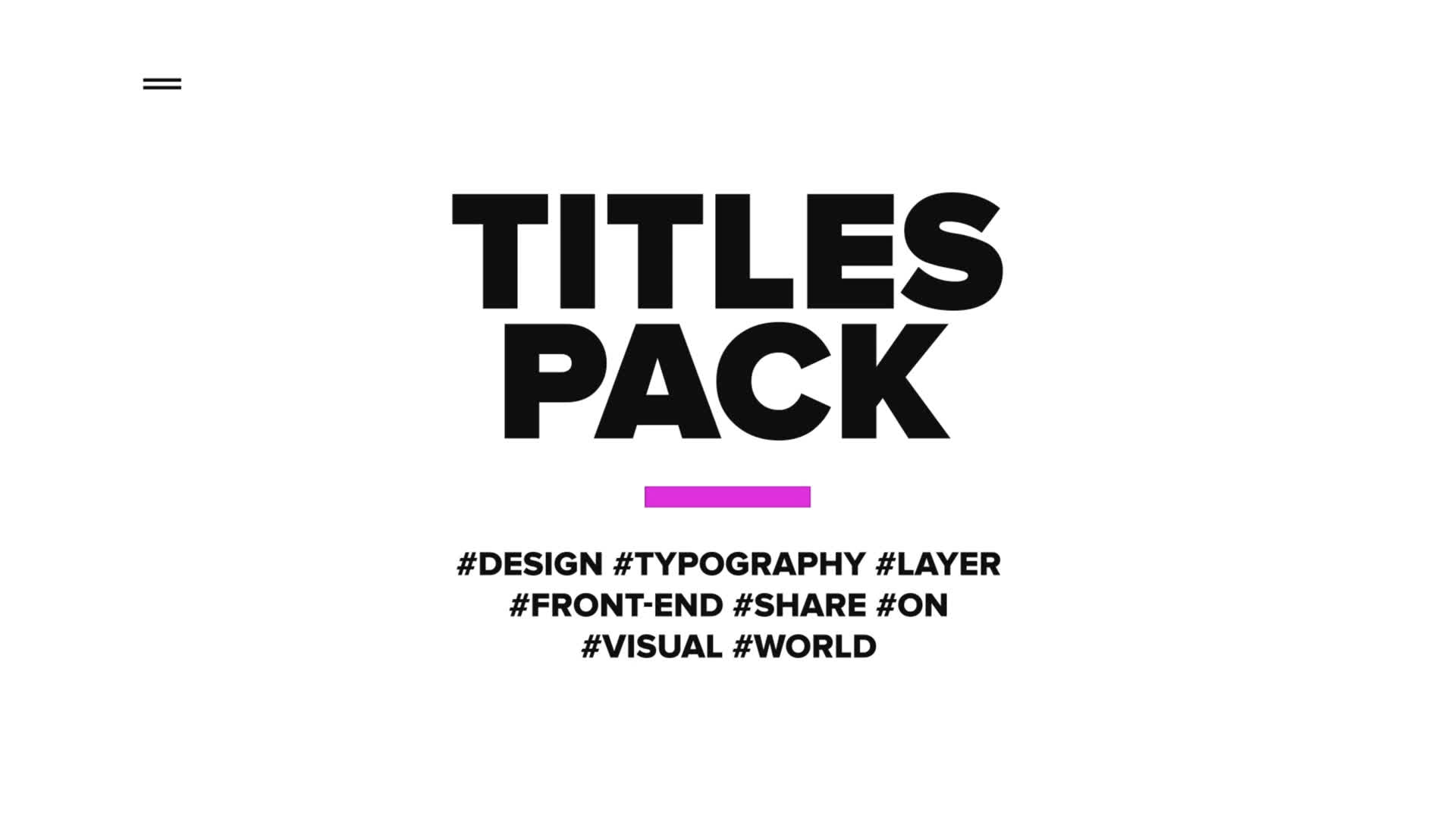 Minimal Just Typography