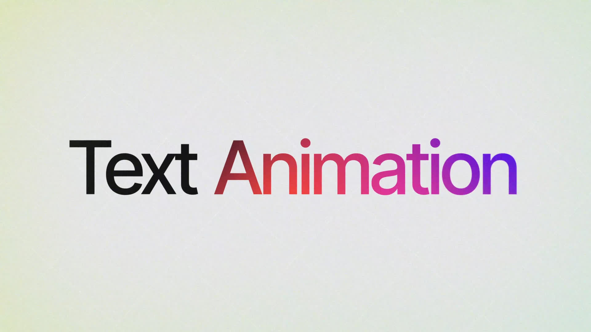 Minimal Kinetic Typography