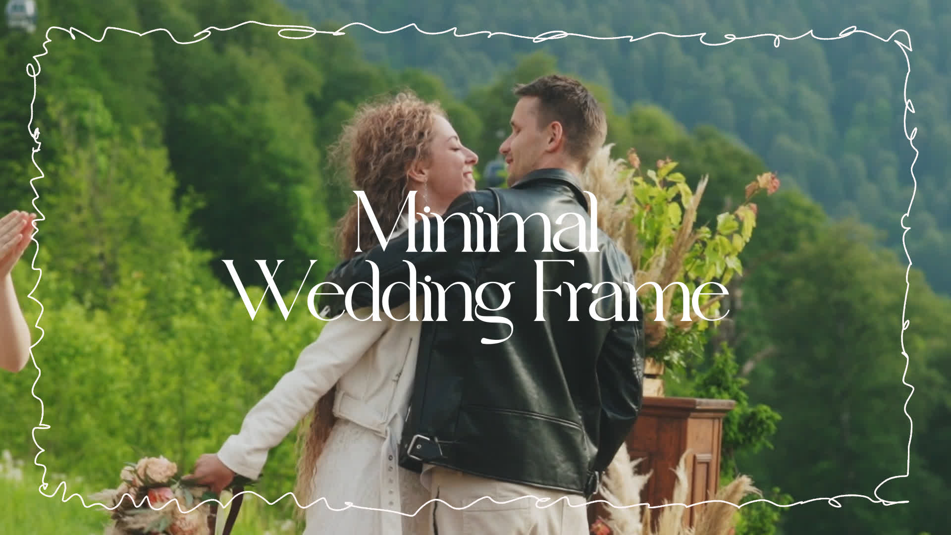 Minimal Wedding Frame