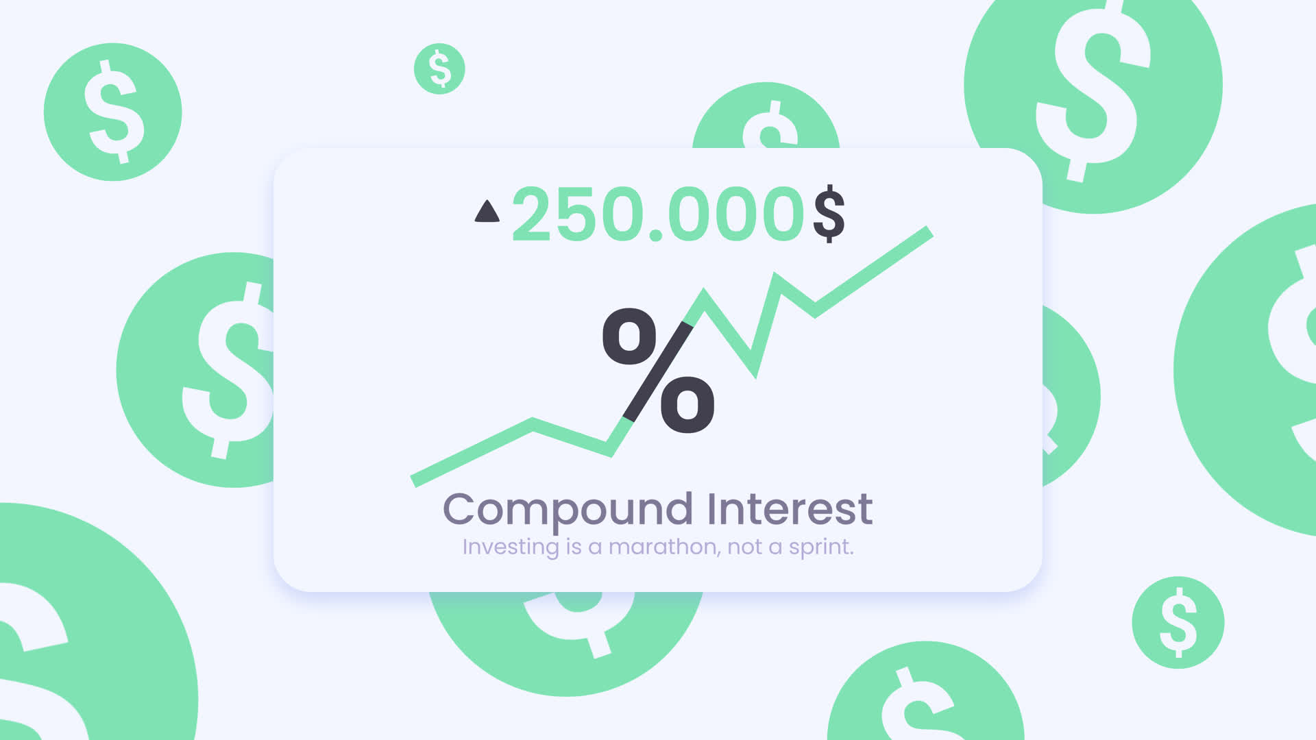 Minimalist UI Financial Dashboard Widget