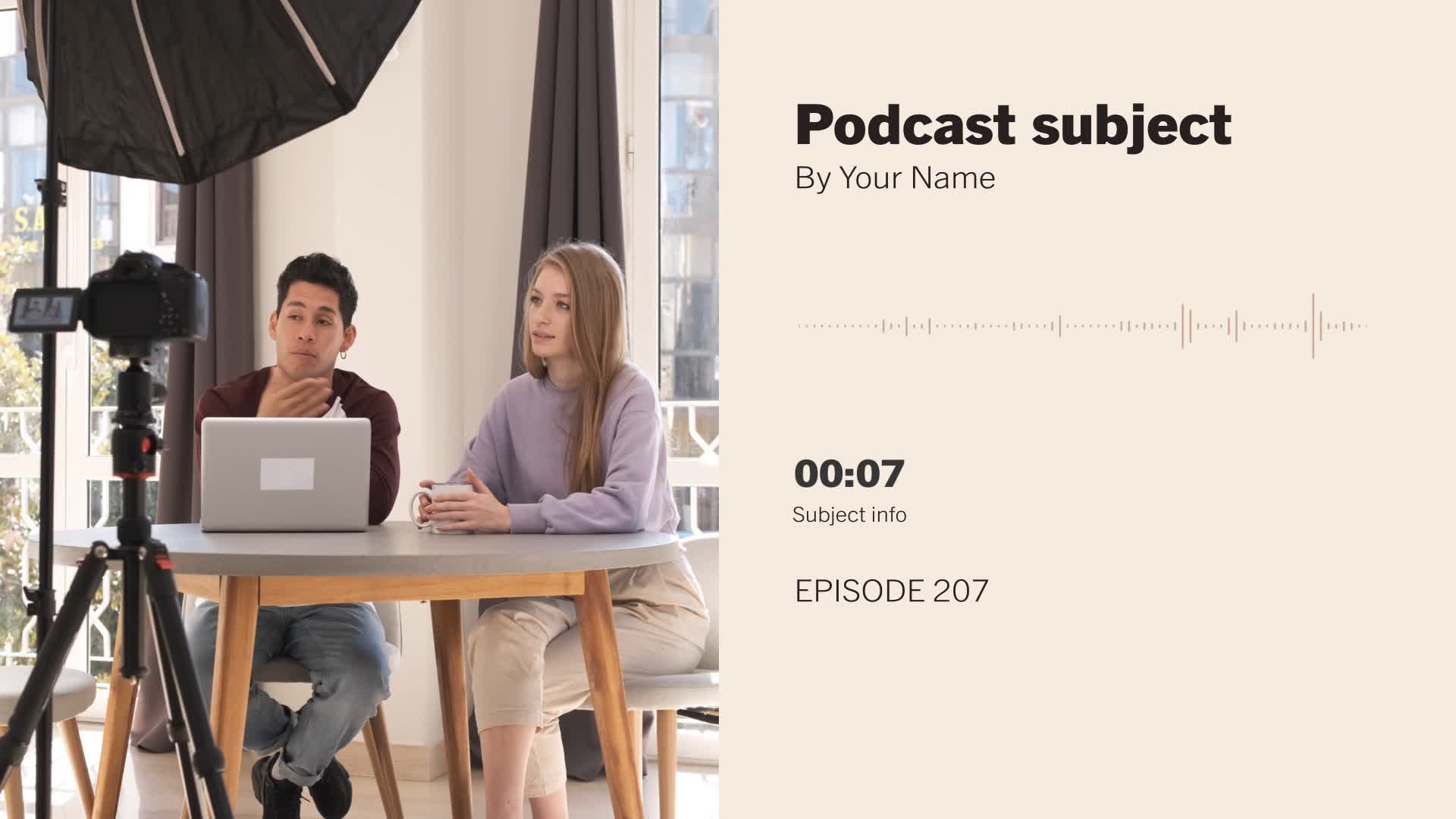Minimalistic Warm Podcast Cover