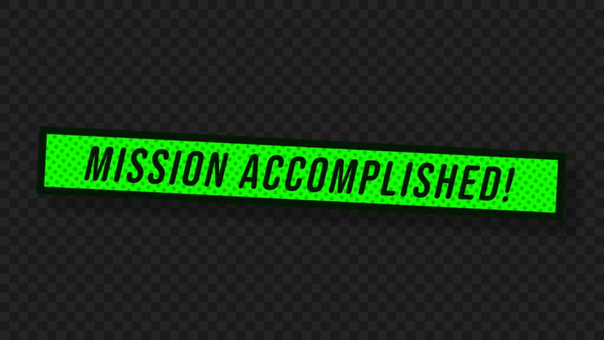 Mission Accomplished Reaction