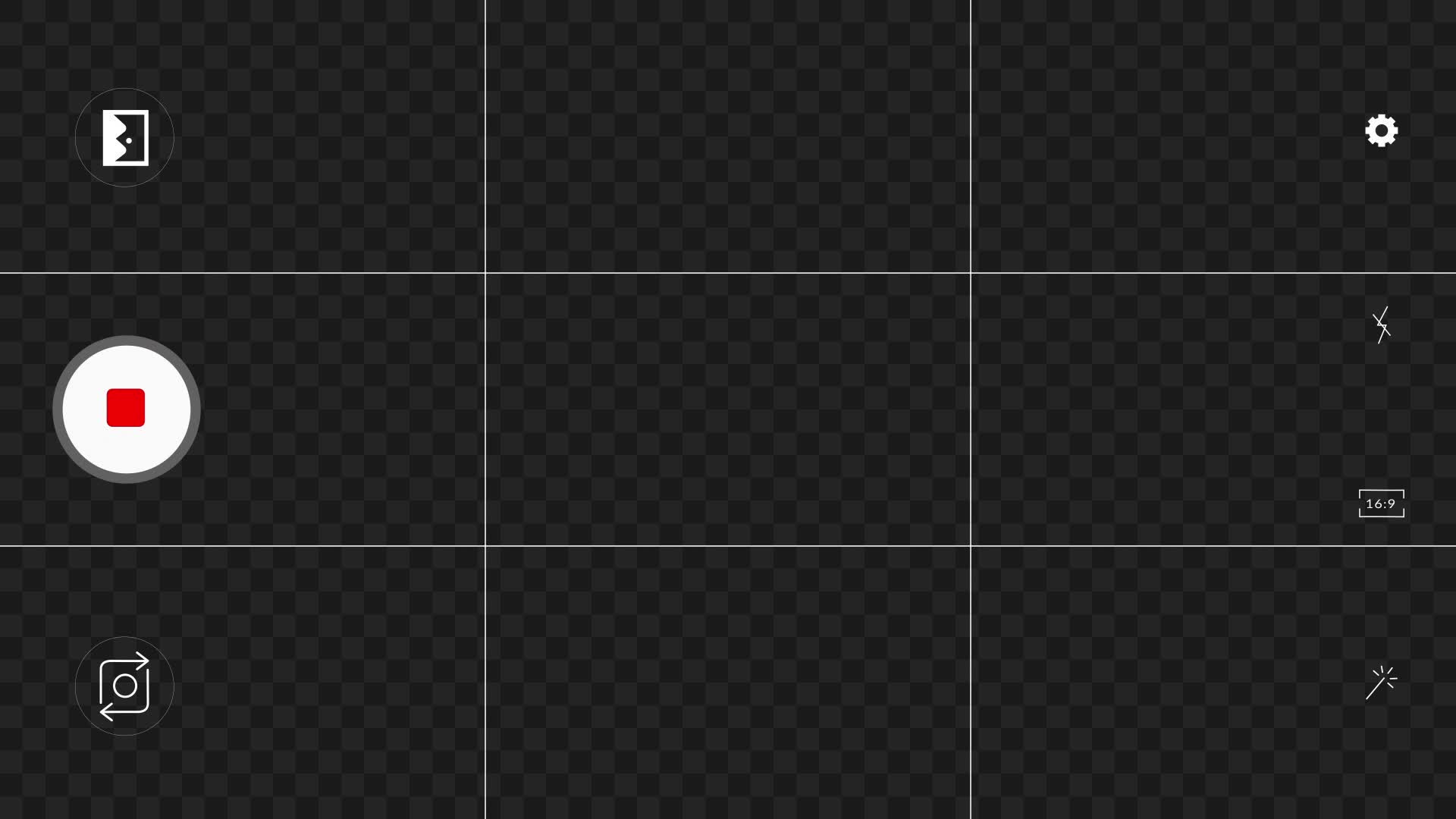 Phone Camera Recording Overlay - Dark
