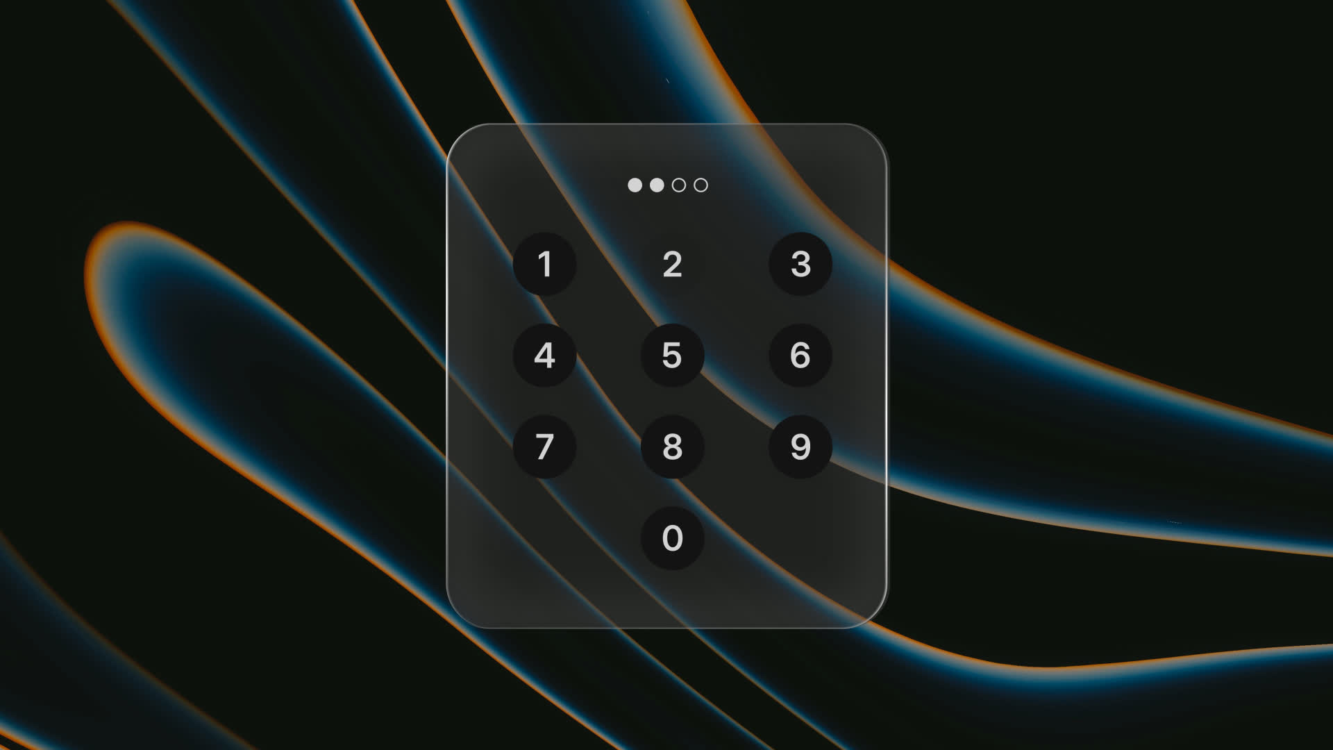 Mobile Passcode Lockscreen UI