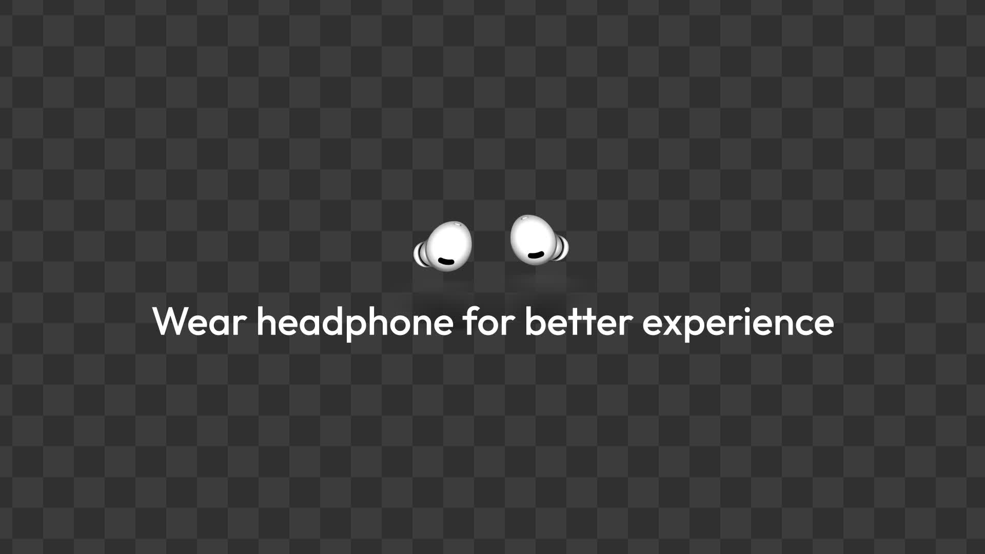 Modern 3D Earbuds With User Instruction Animation