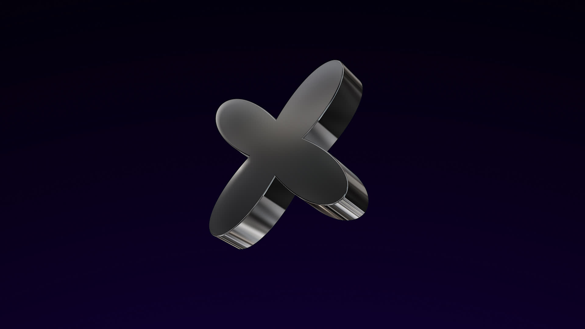 Modern 3D Geometric Y2K Shape Loop Flower