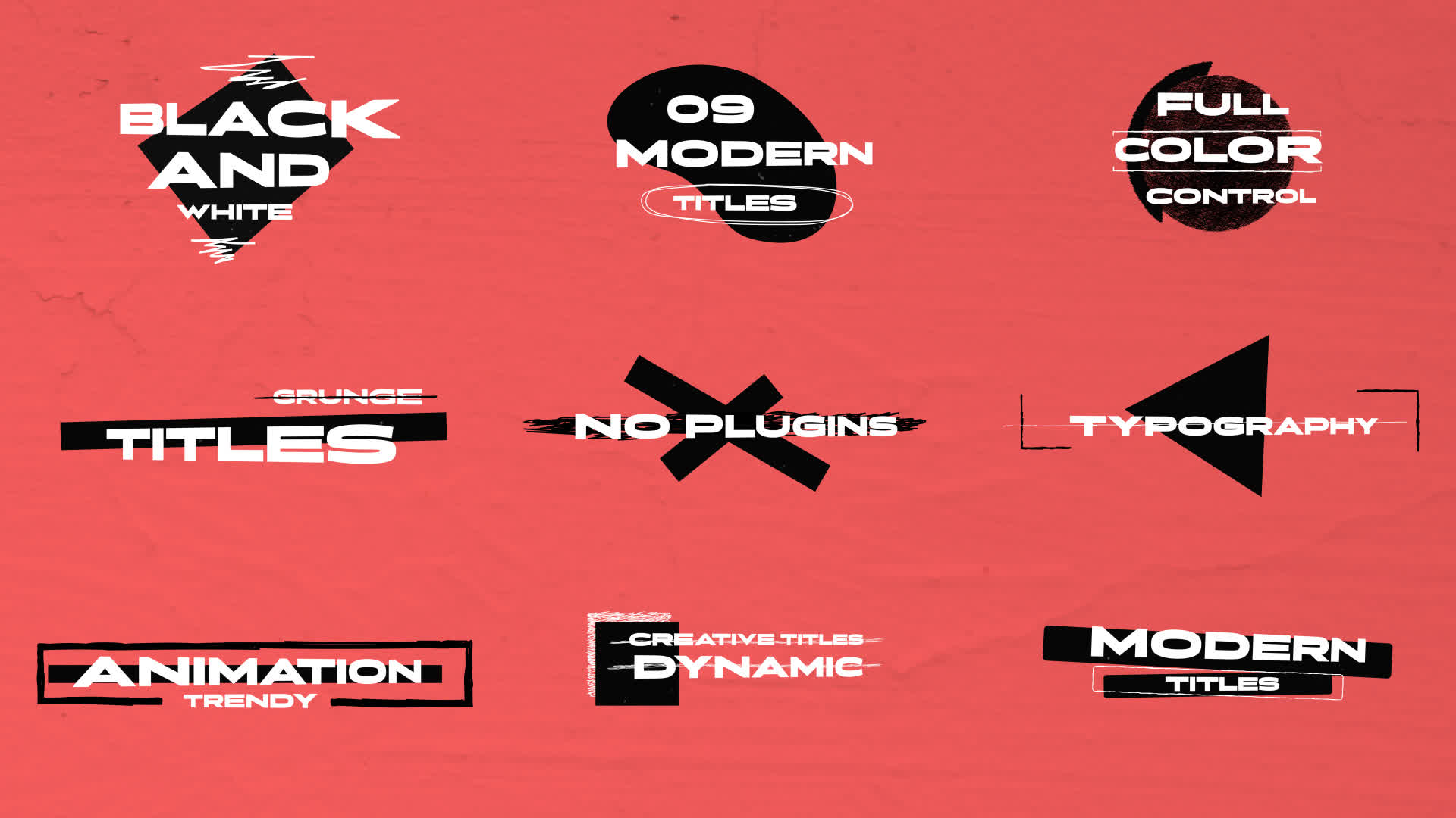 Modern Black and White Titles