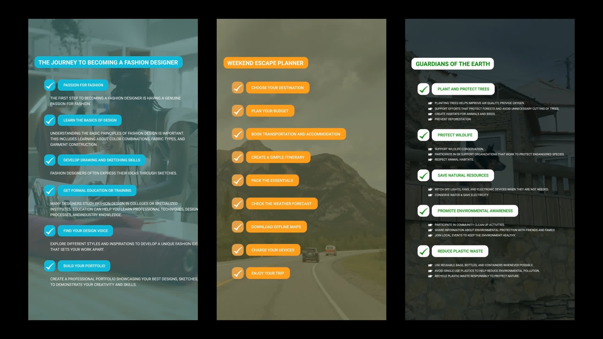 Modern Content Creator Checklist Pack