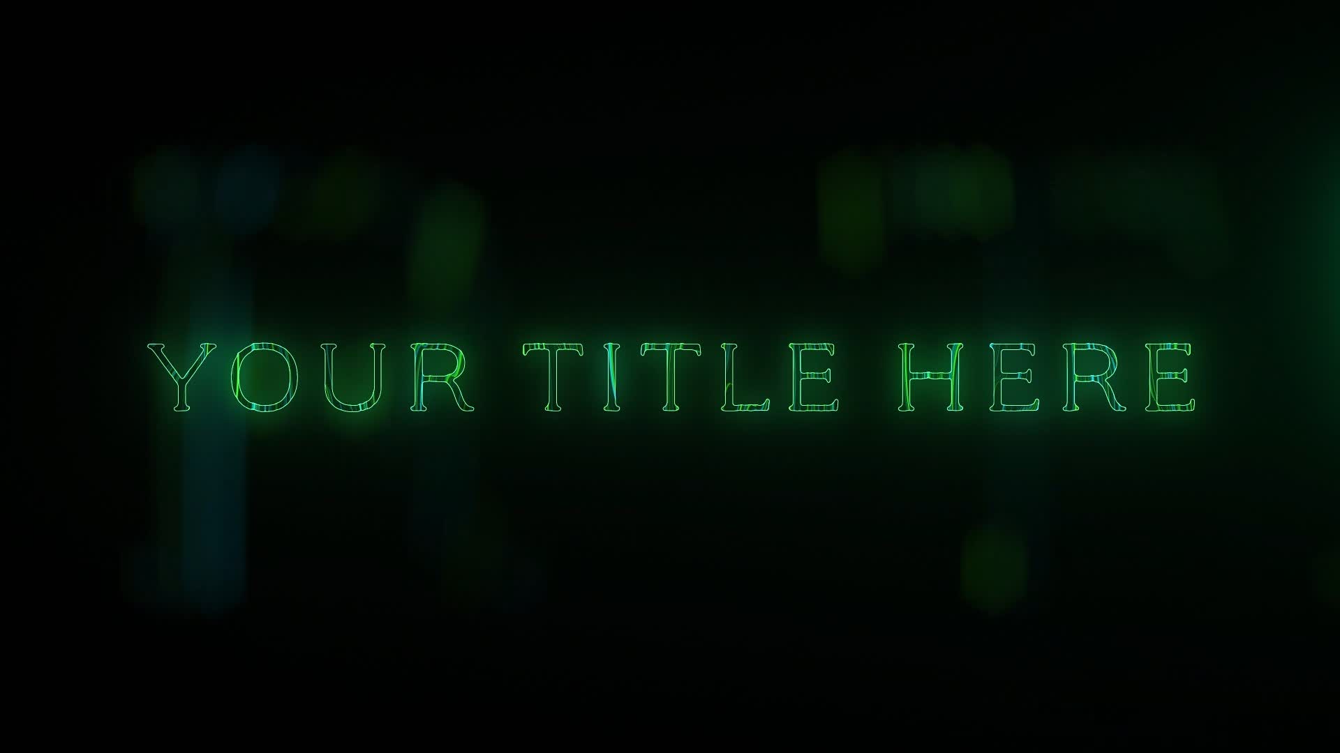 Modern Double Line Title