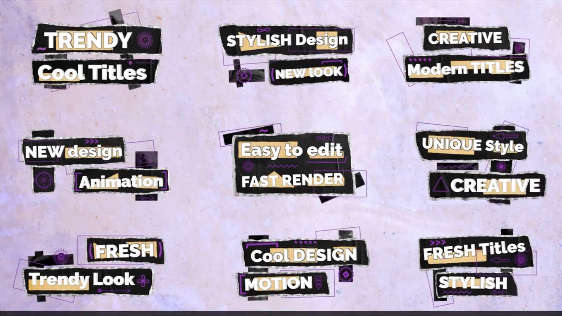Modern Fresh Titles