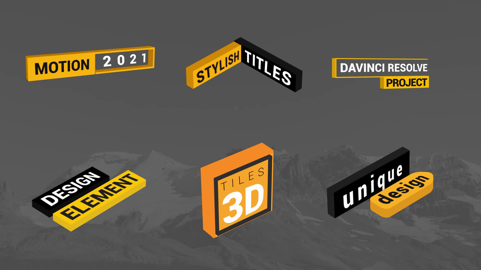 Modern Isometric Titles