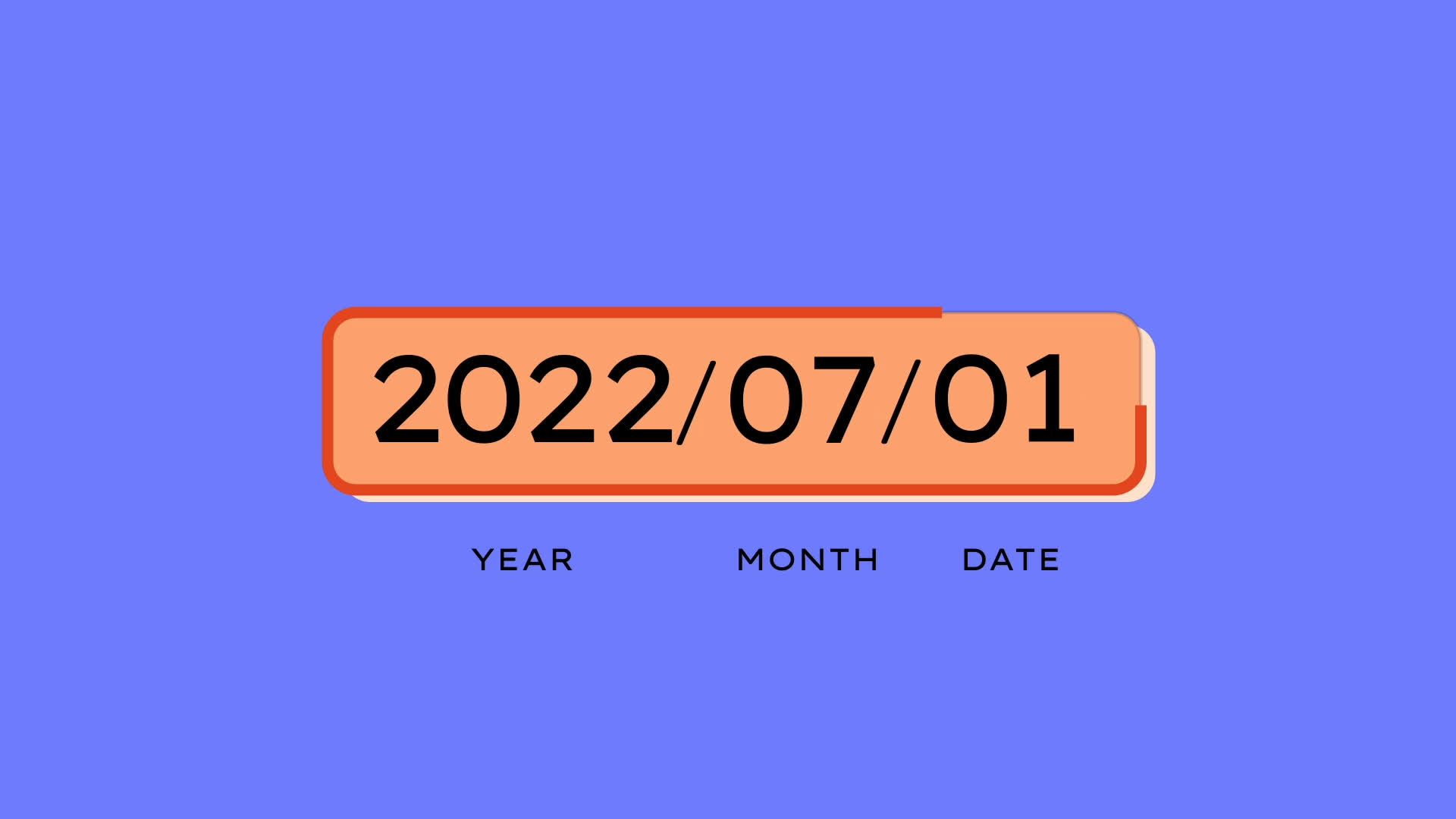 Modern Layered Card Date Counters