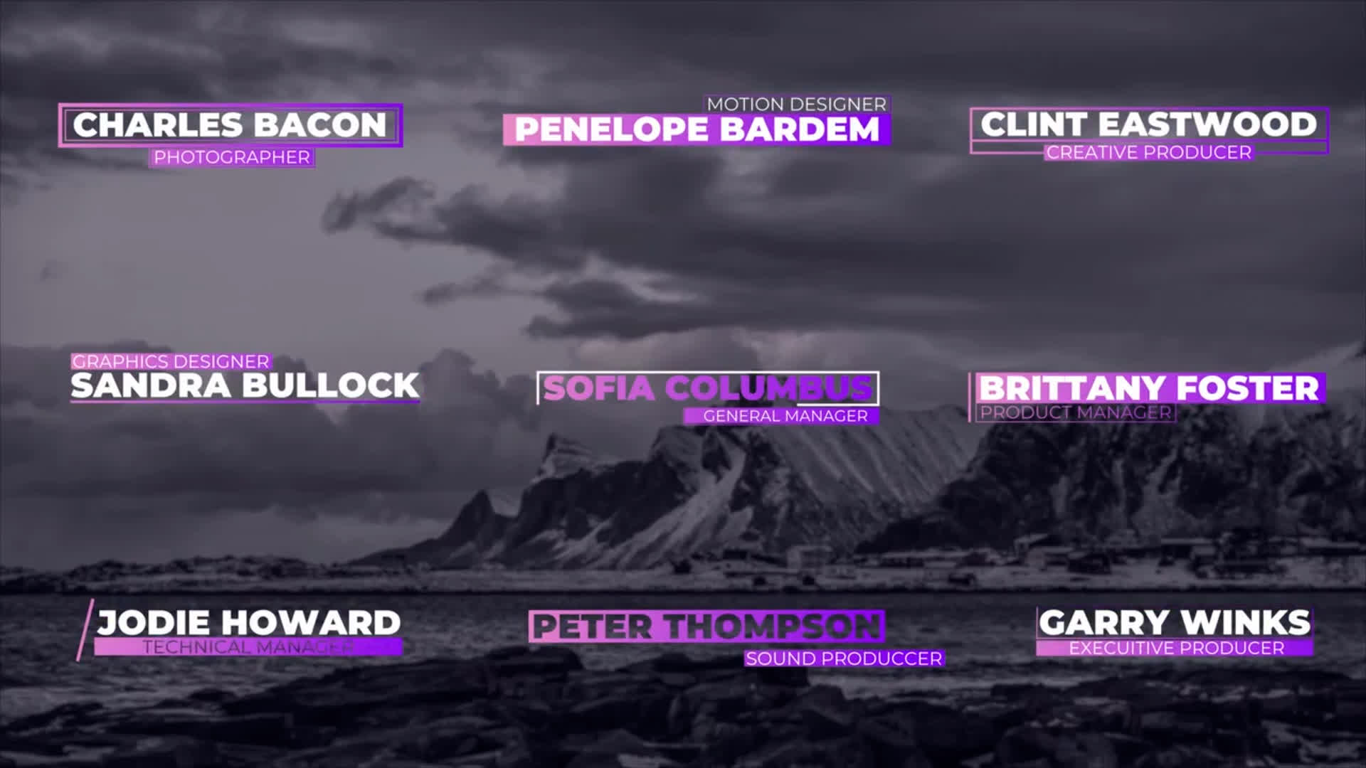 Modern Lower Thirds Orange