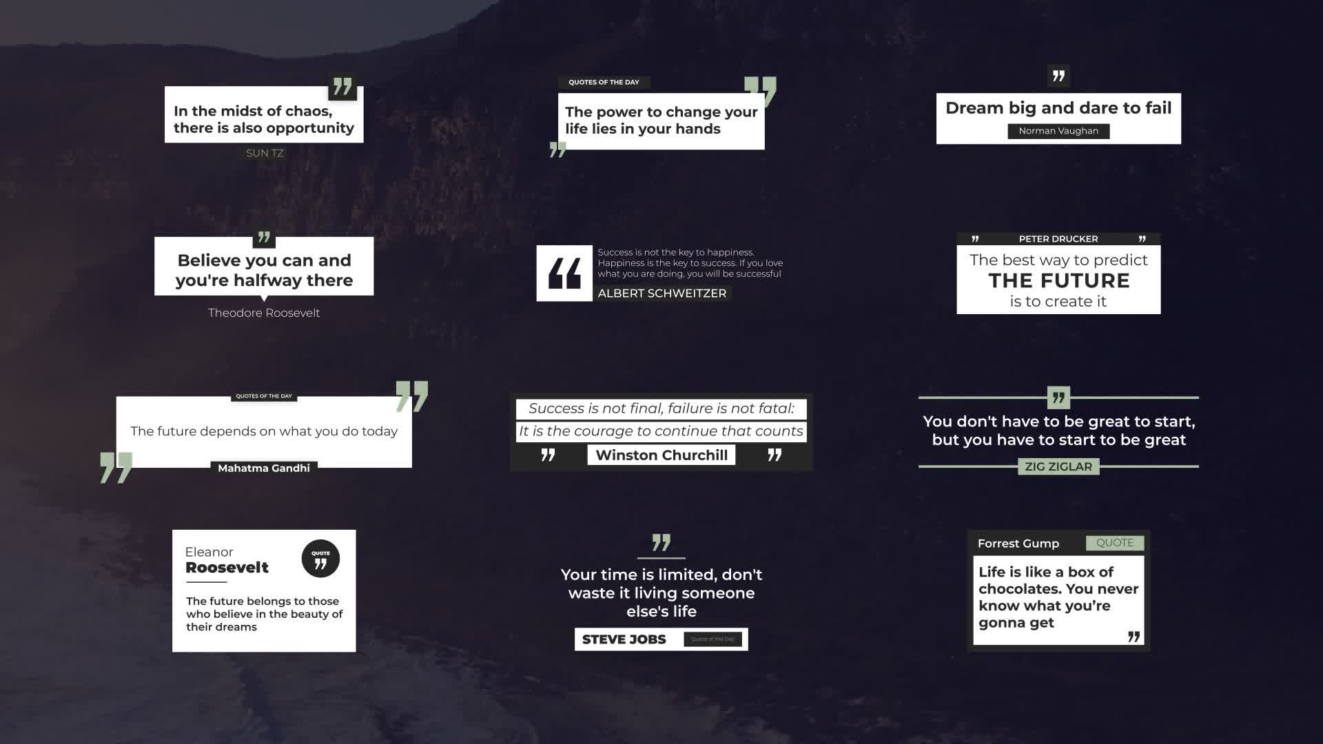 Modern Quotes Titles