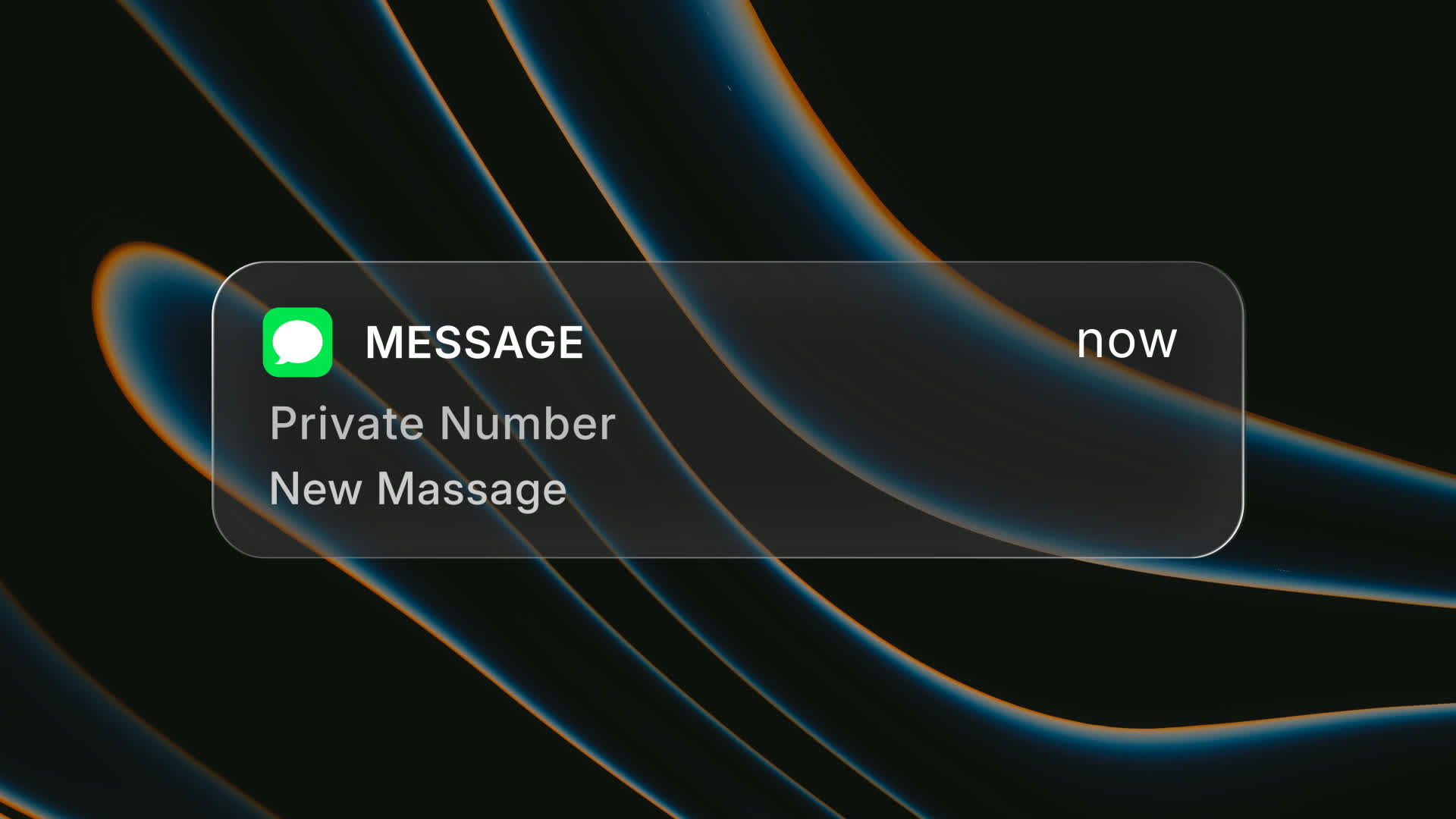 Modern SMS Notification Popup