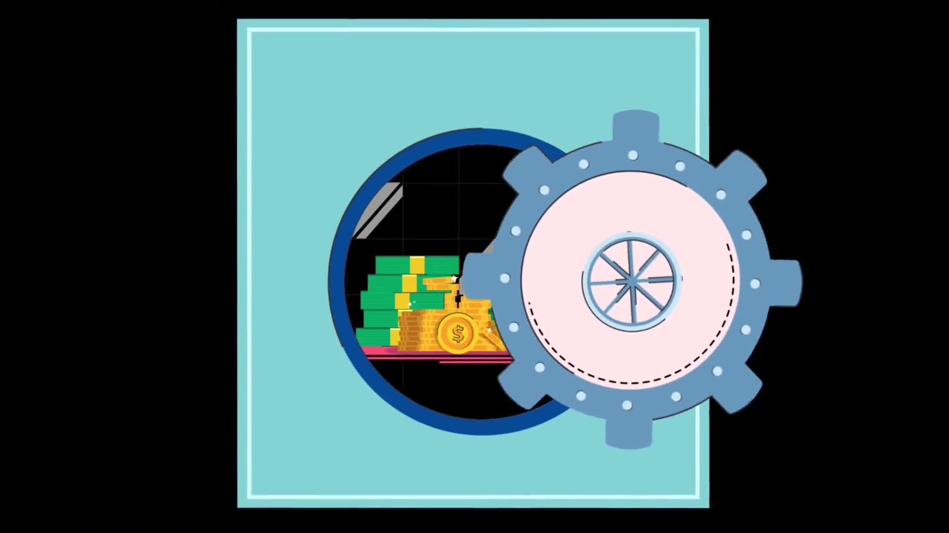 Money And Investments Being Locked Inside A Safe On Alpha