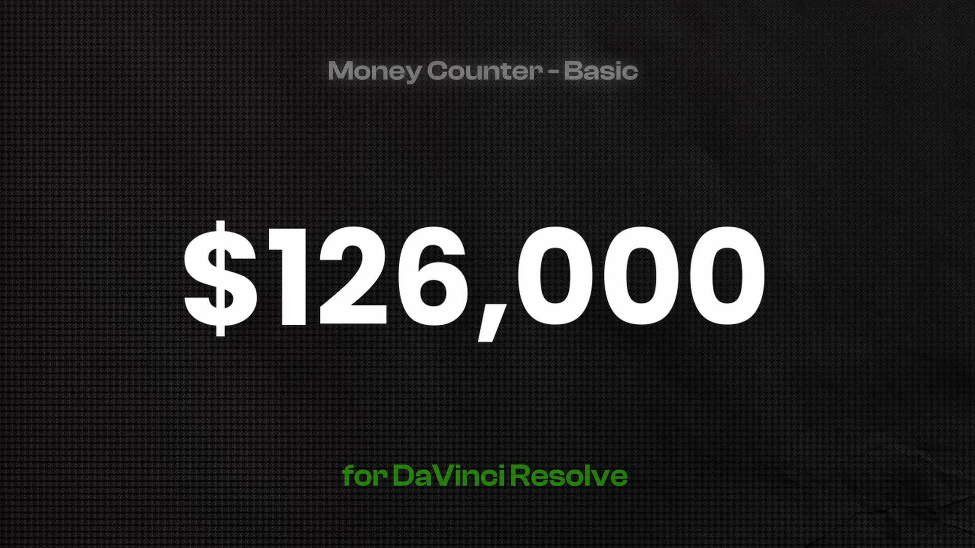 Money Counter - Basic