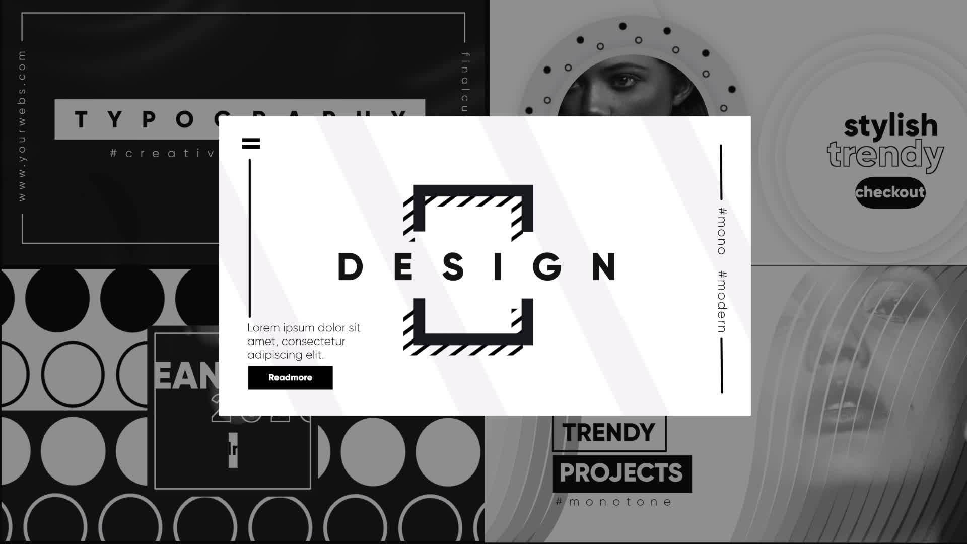 Monochrome Typography