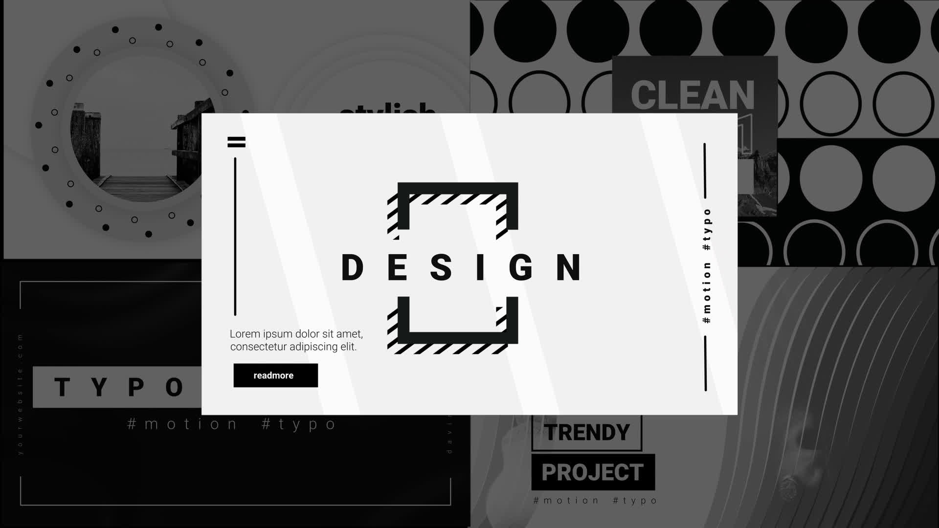 Monochrome Typography