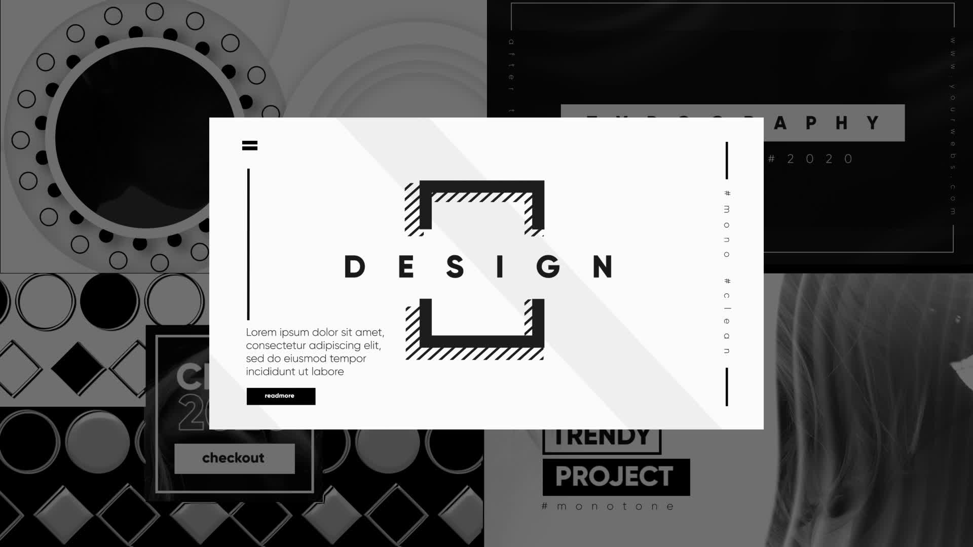 Monochrome Typography