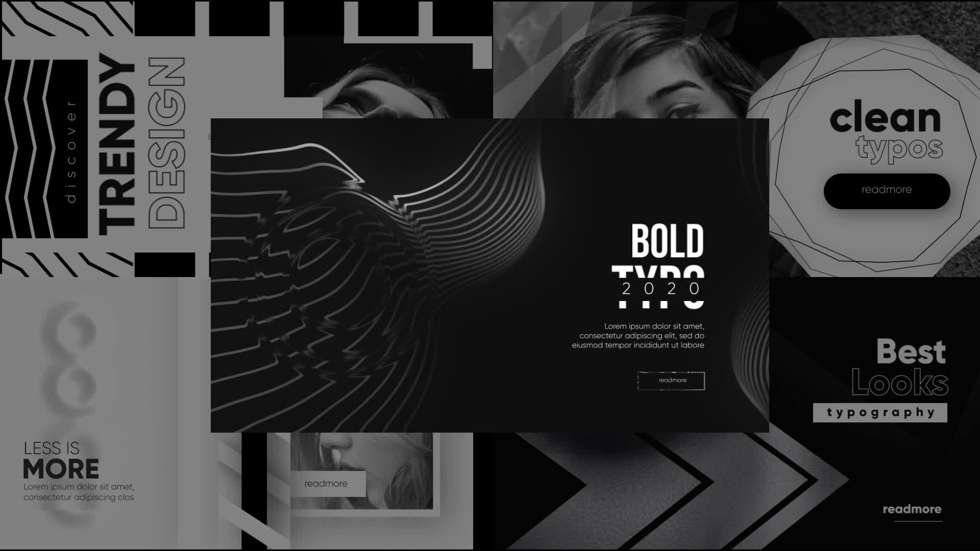 Monochrome Typography Pack
