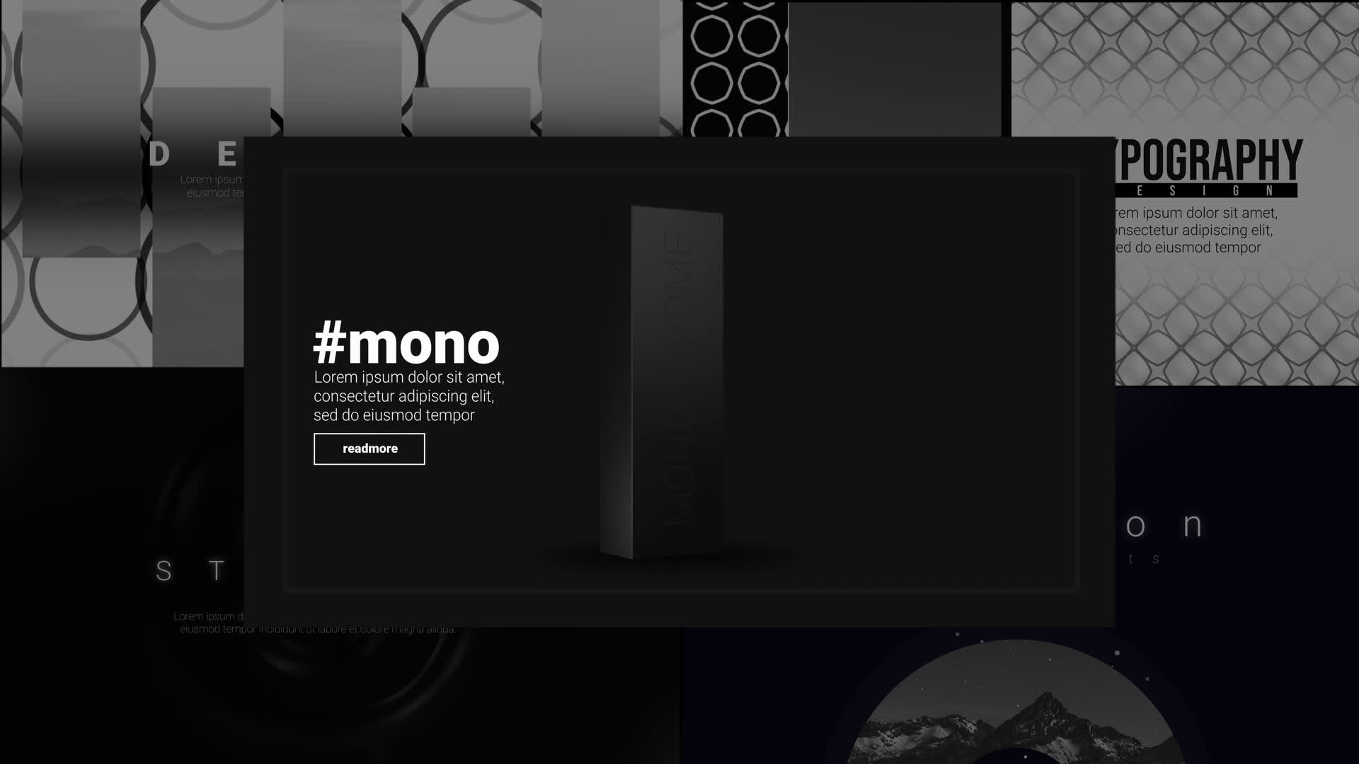 Monochrome Unique Slides
