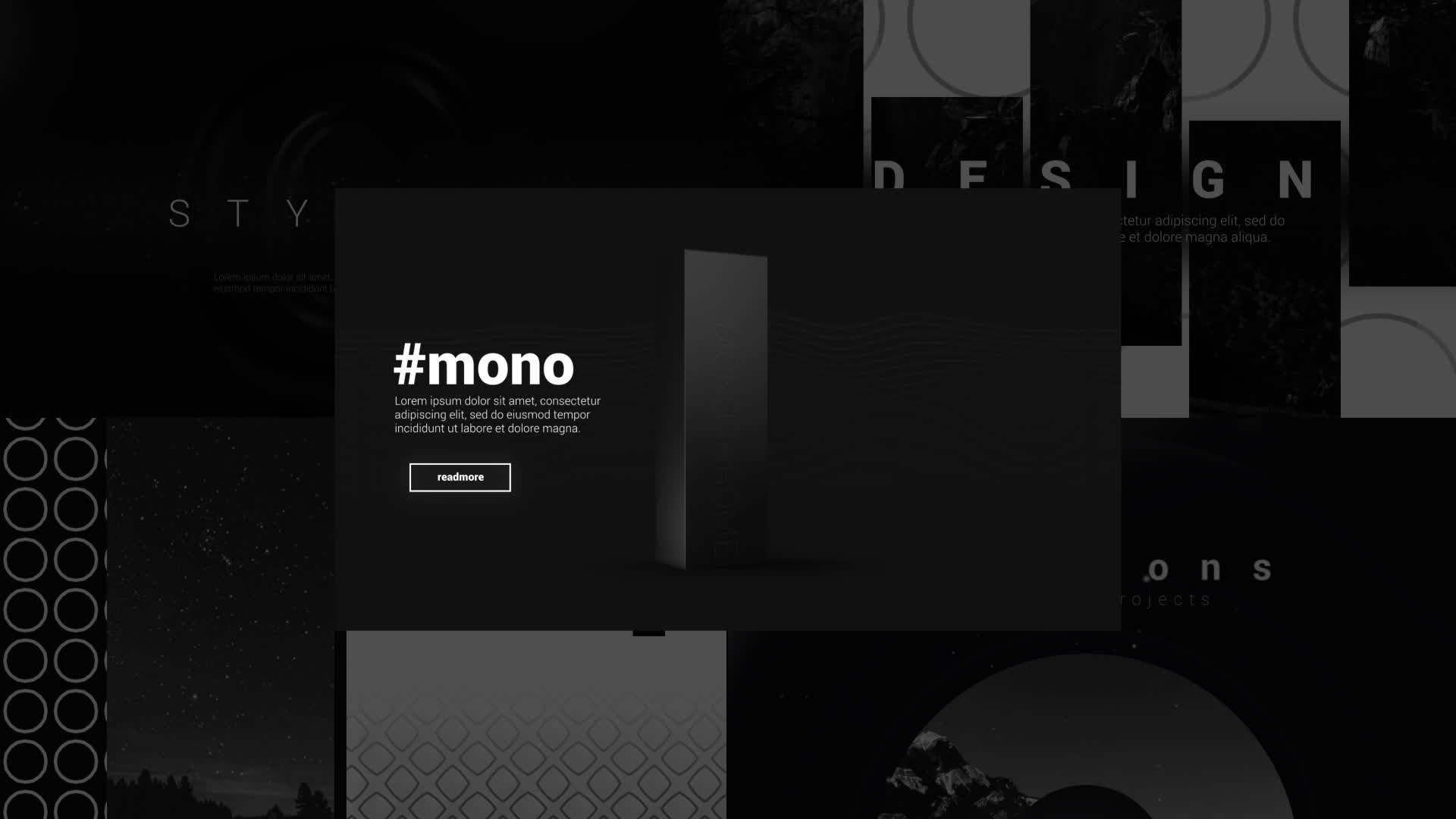 Monochrome Unique Slides