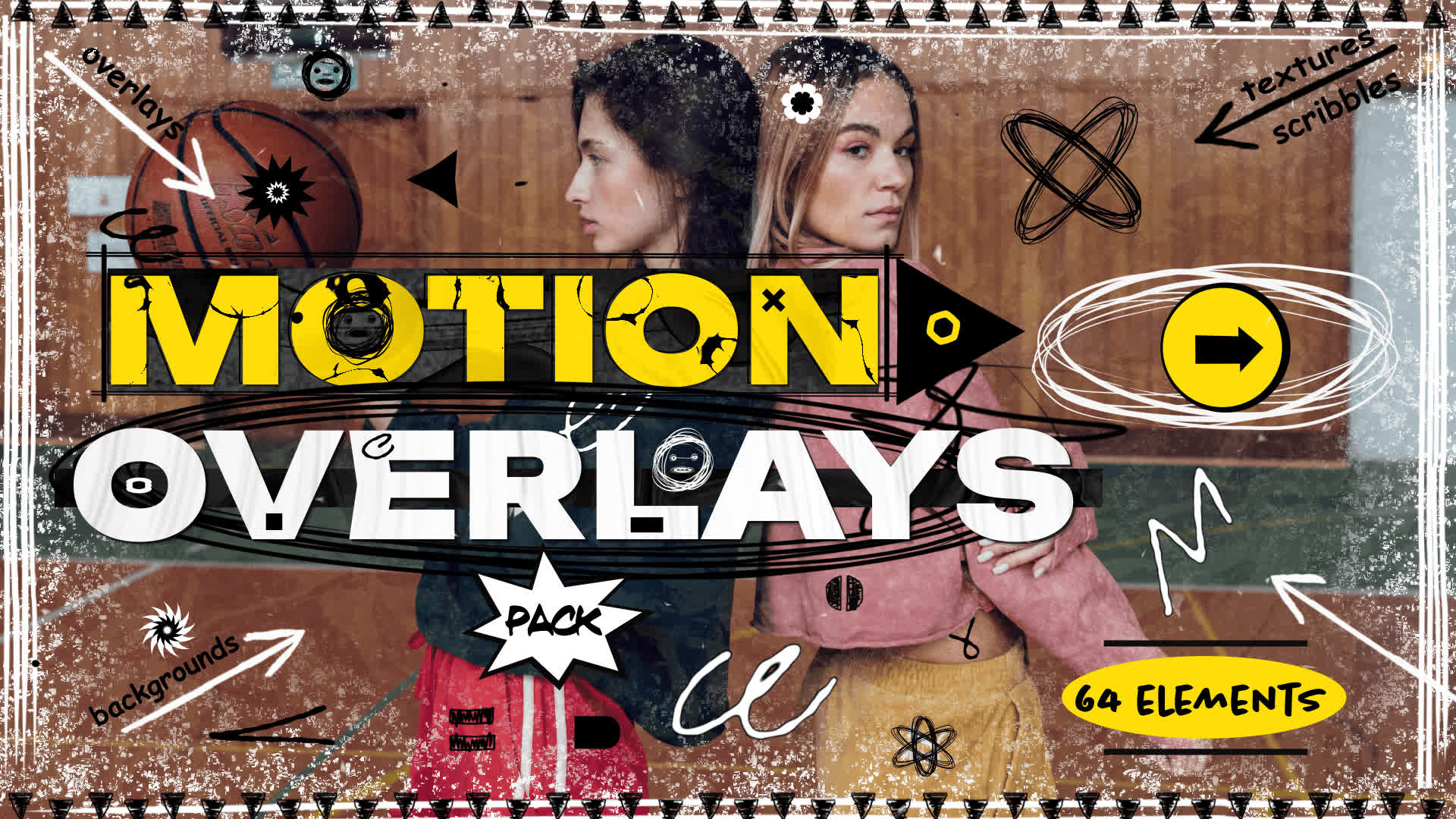 Grunge Motion Overlay Pack